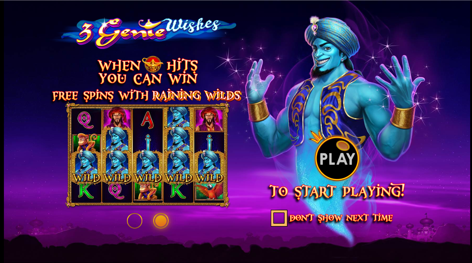 3 Genie Wishes - Free spins 3
