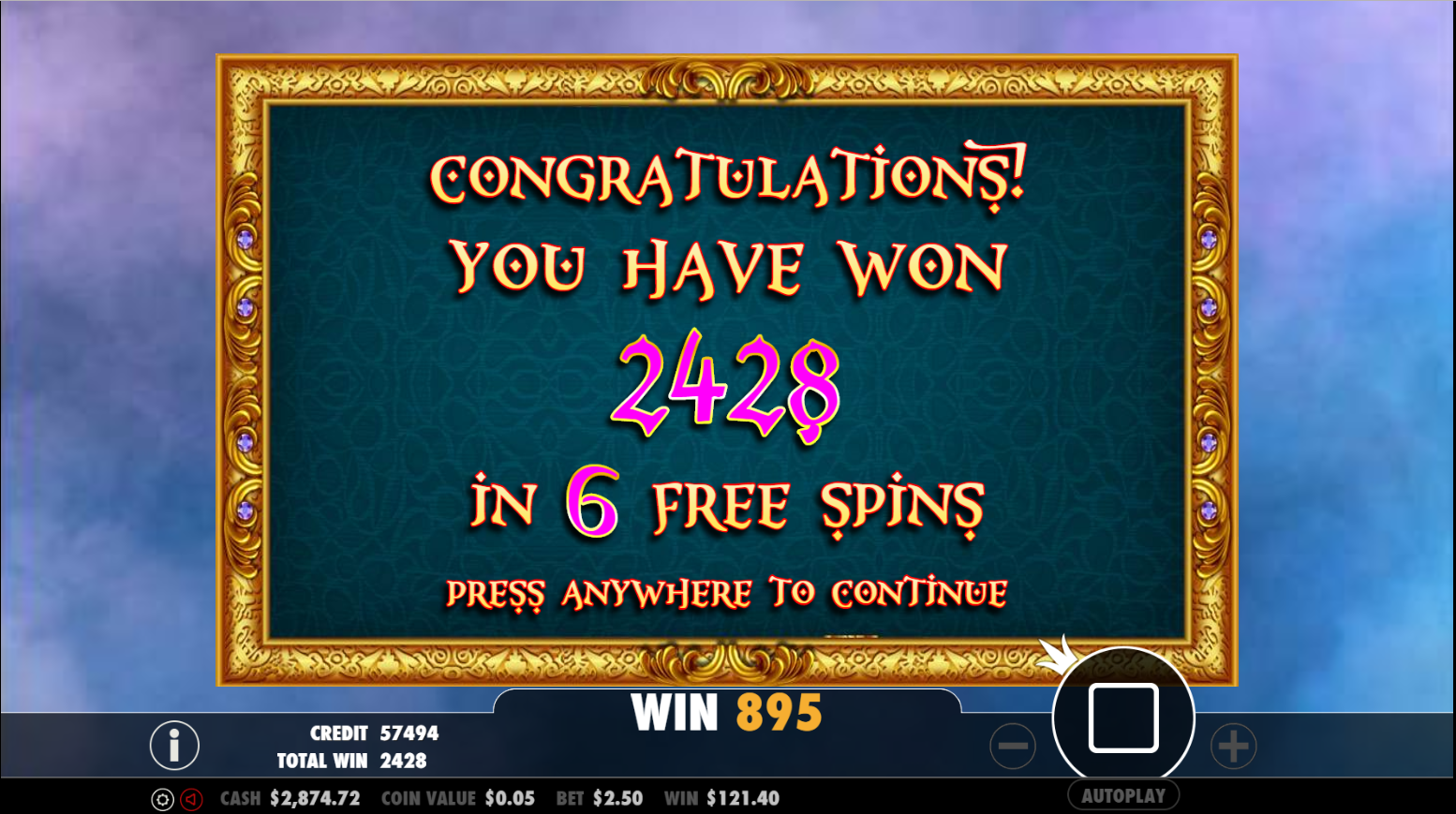 3 Genie Wishes - Free spins 5