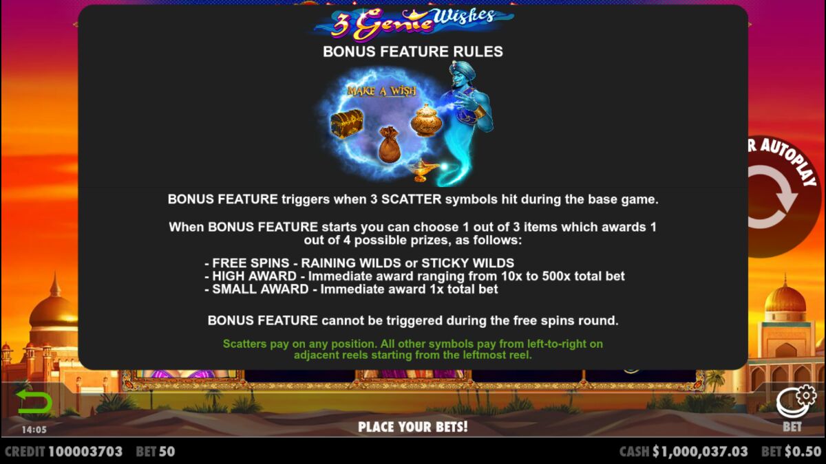 3 Genie Wishes - Game rules 7