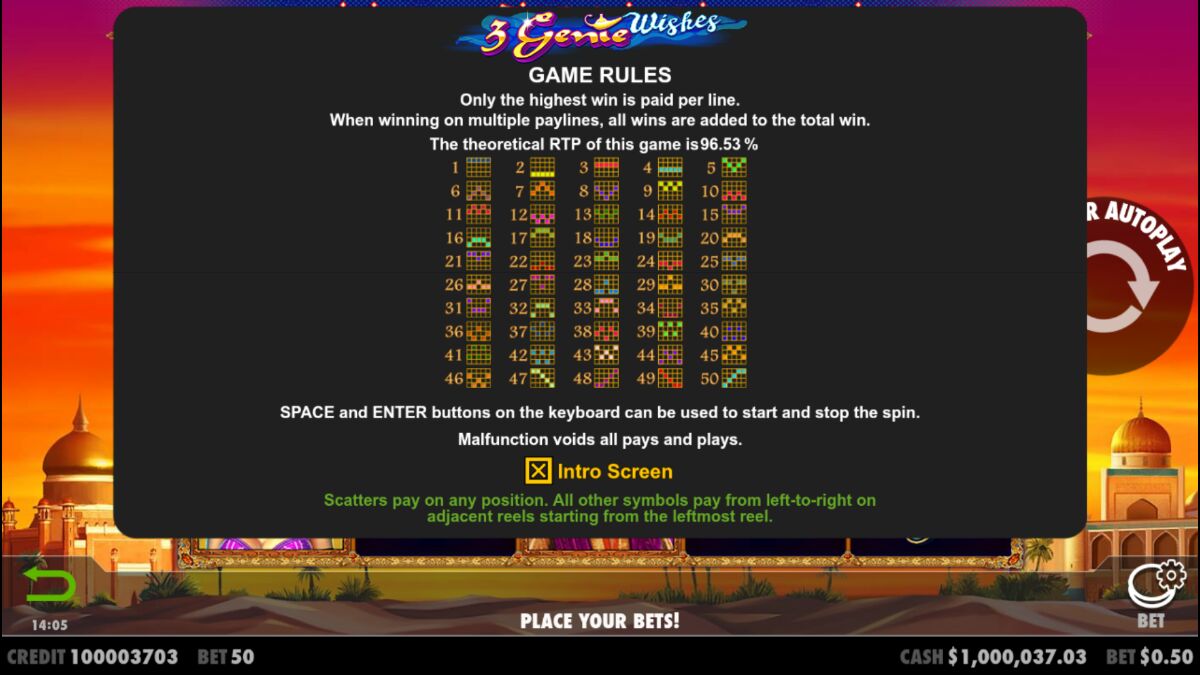 3 Genie Wishes - Game rules 8