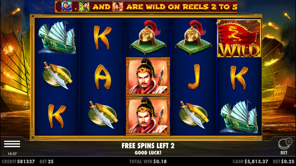 3 Kingdoms Battle of Red Cliffs - Free spins 8