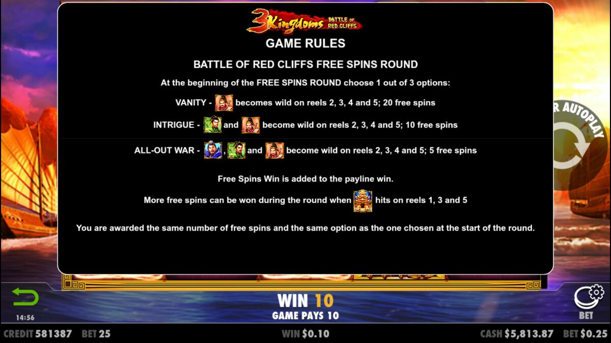 3 Kingdoms Battle of Red Cliffs - Game rules 5
