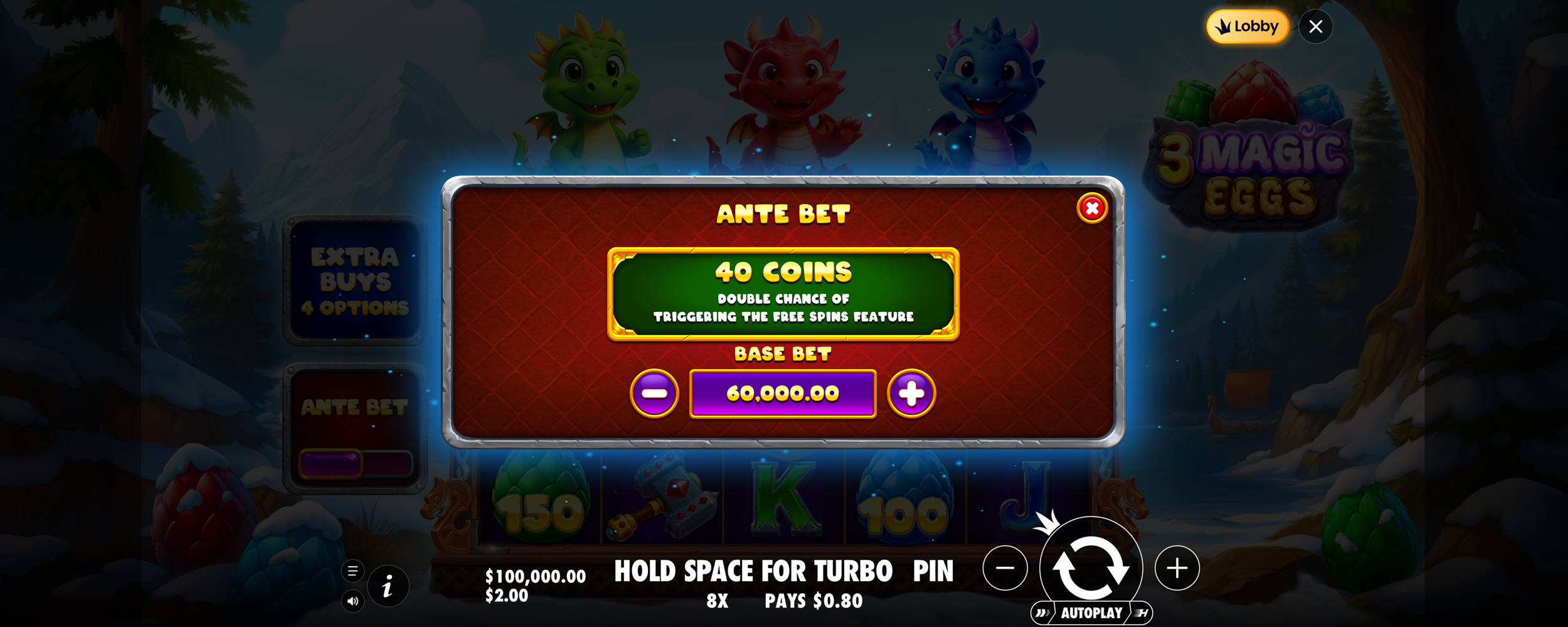 3 Magic Eggs - Buy bonus 1