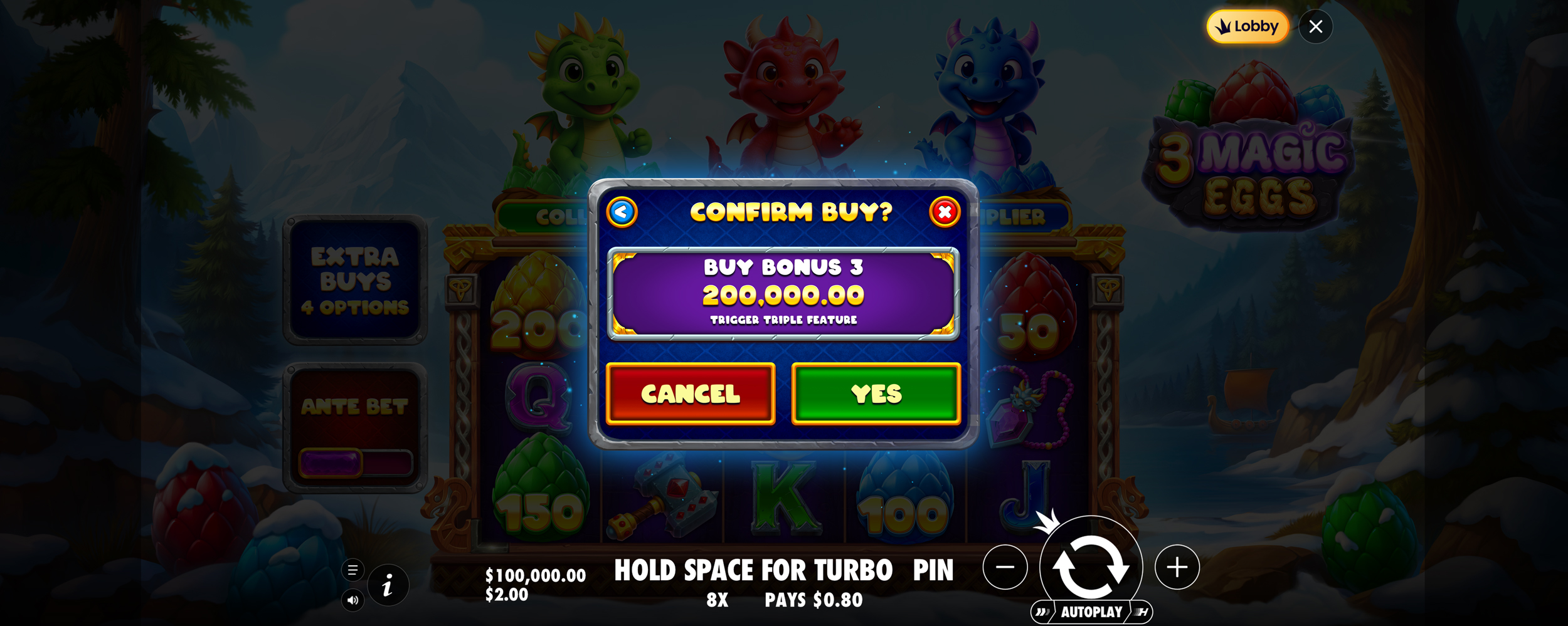 3 Magic Eggs - Buy bonus 4