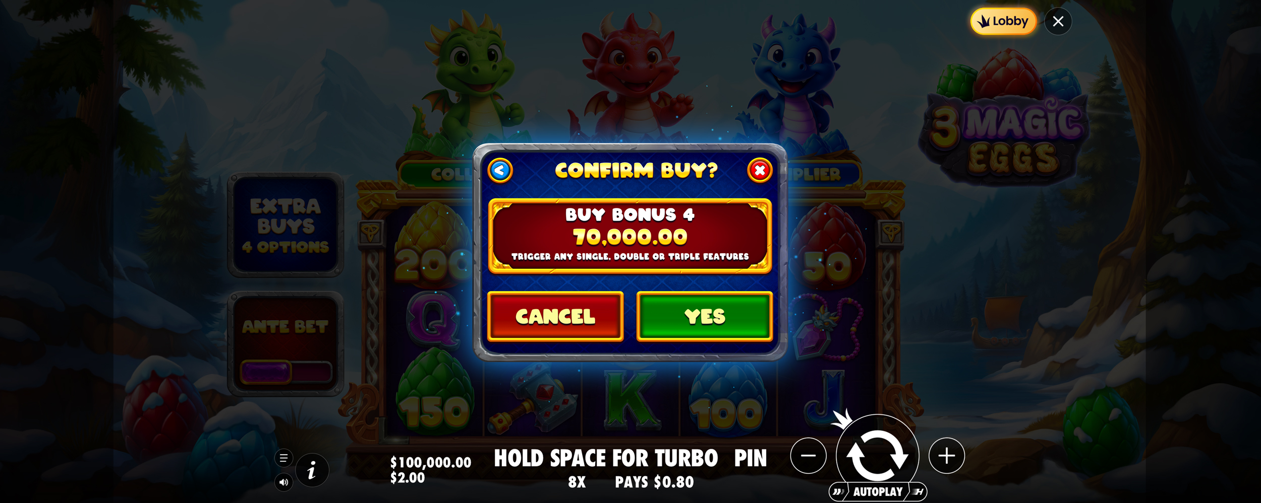3 Magic Eggs - Buy bonus 5