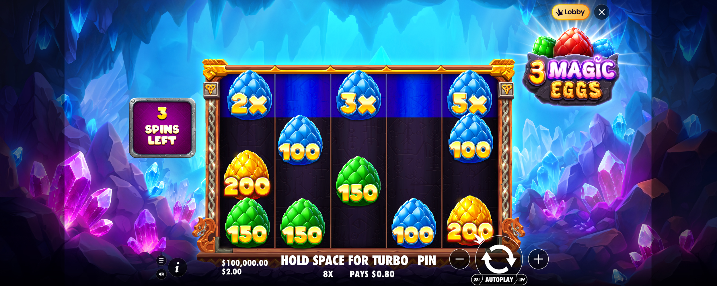 3 Magic Eggs - Free spins 1