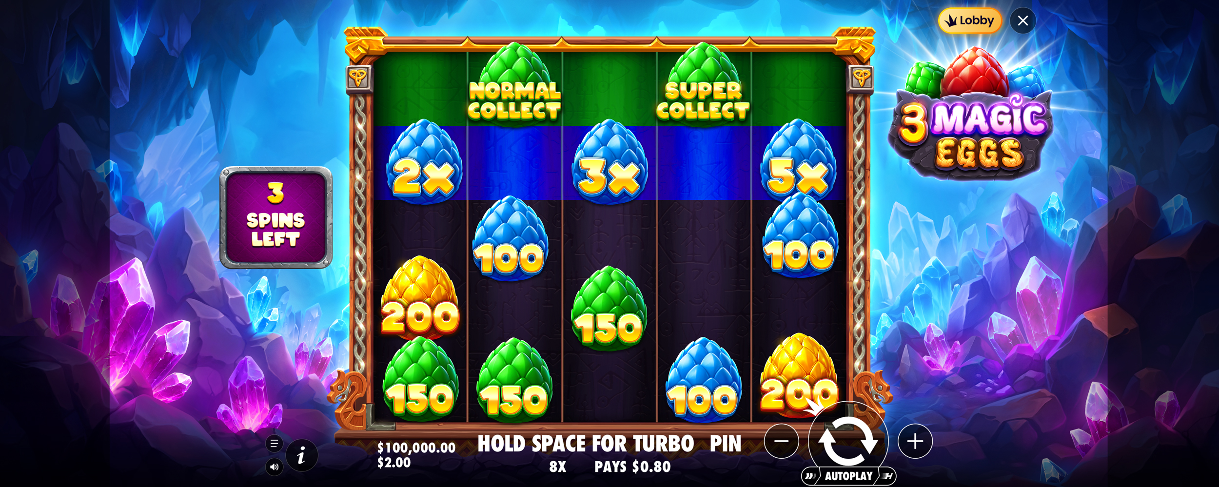 3 Magic Eggs - Free spins 2