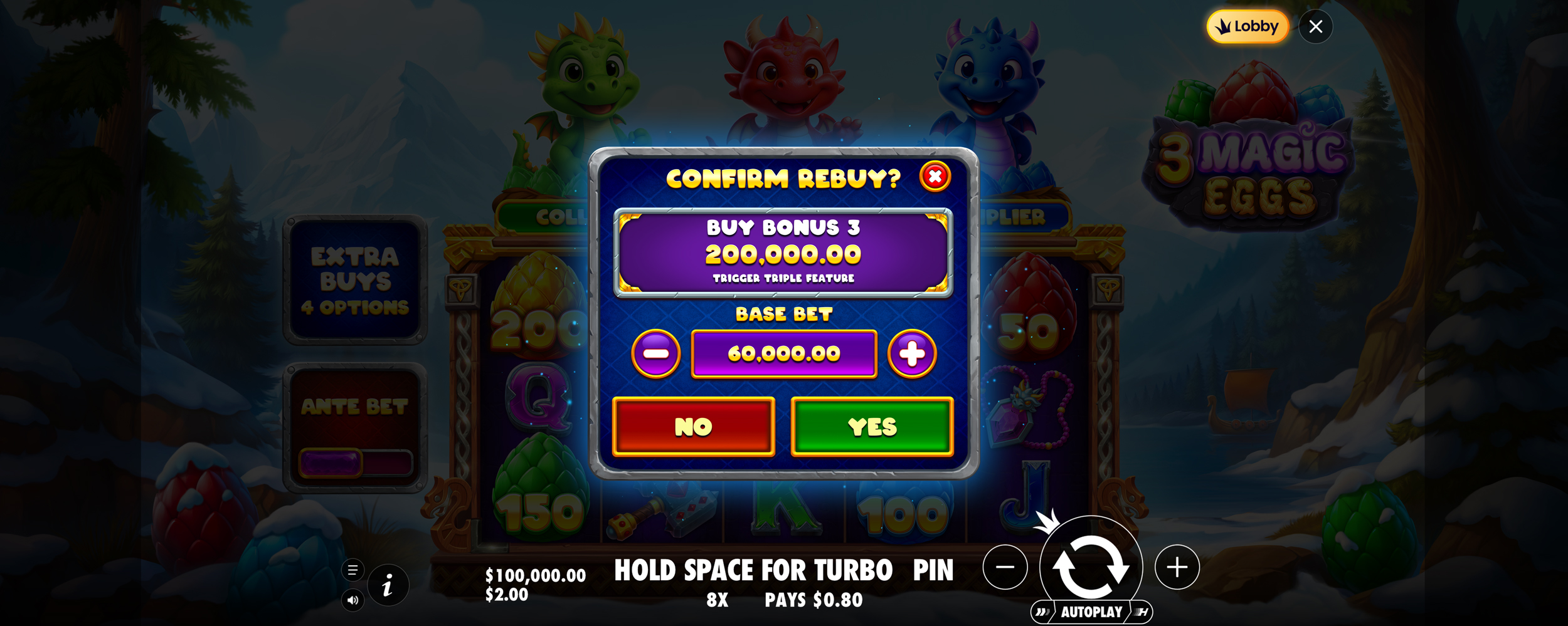3 Magic Eggs - Buy bonus 9