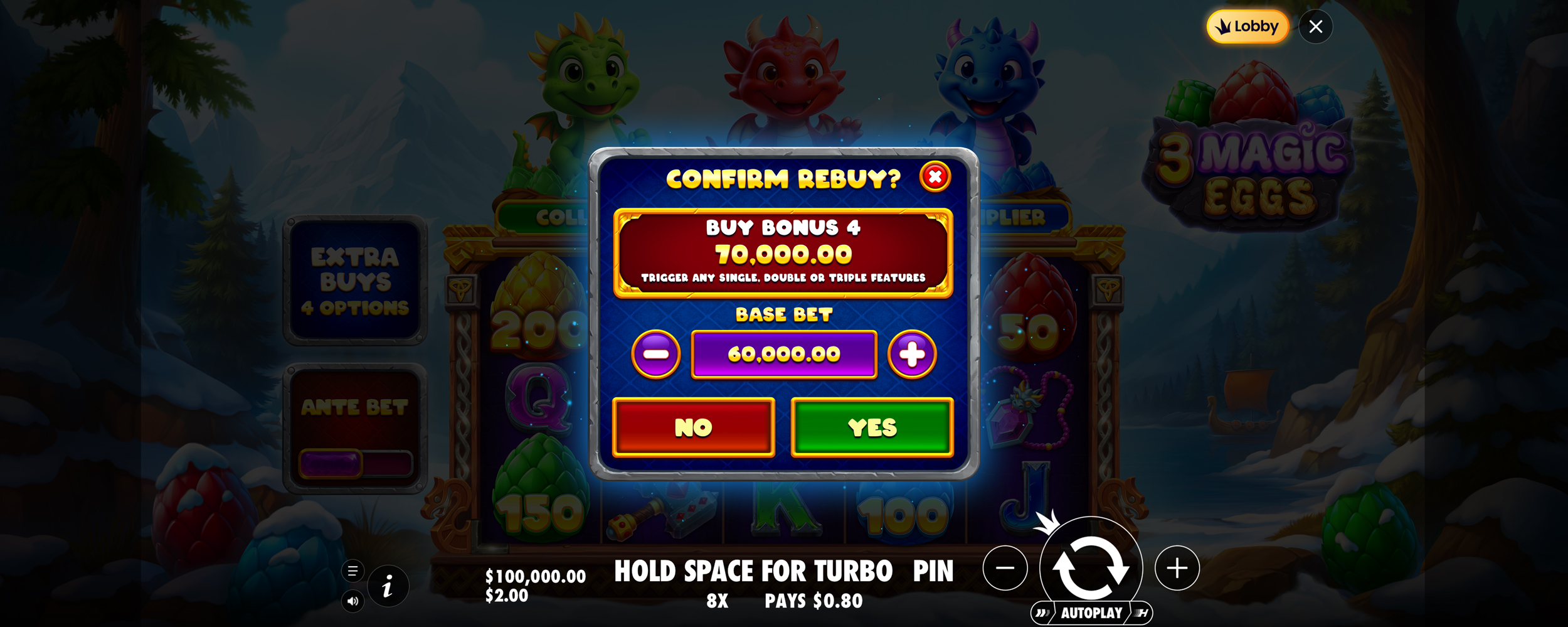 3 Magic Eggs - Buy bonus 10