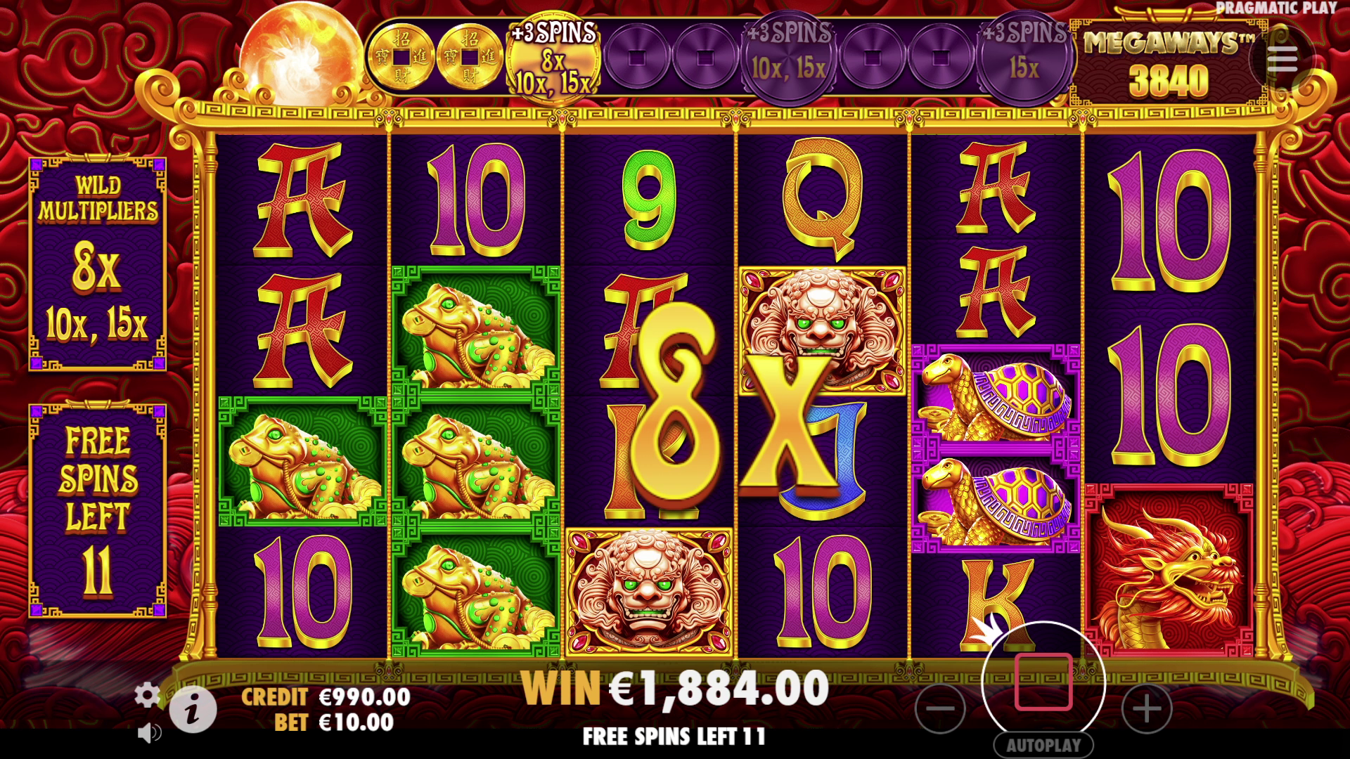 5 Lions Megaways 2 - Free spins 2