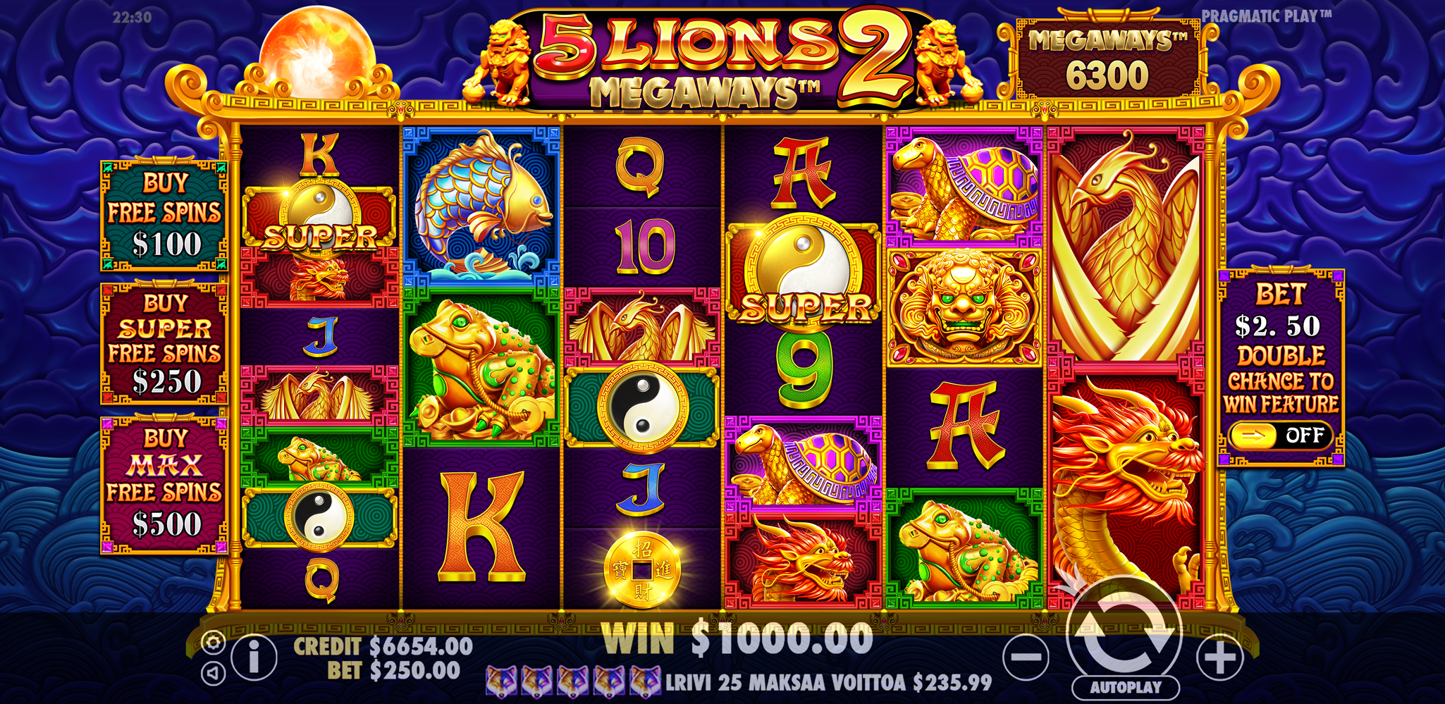 5 Lions Megaways 2 - Base game 3