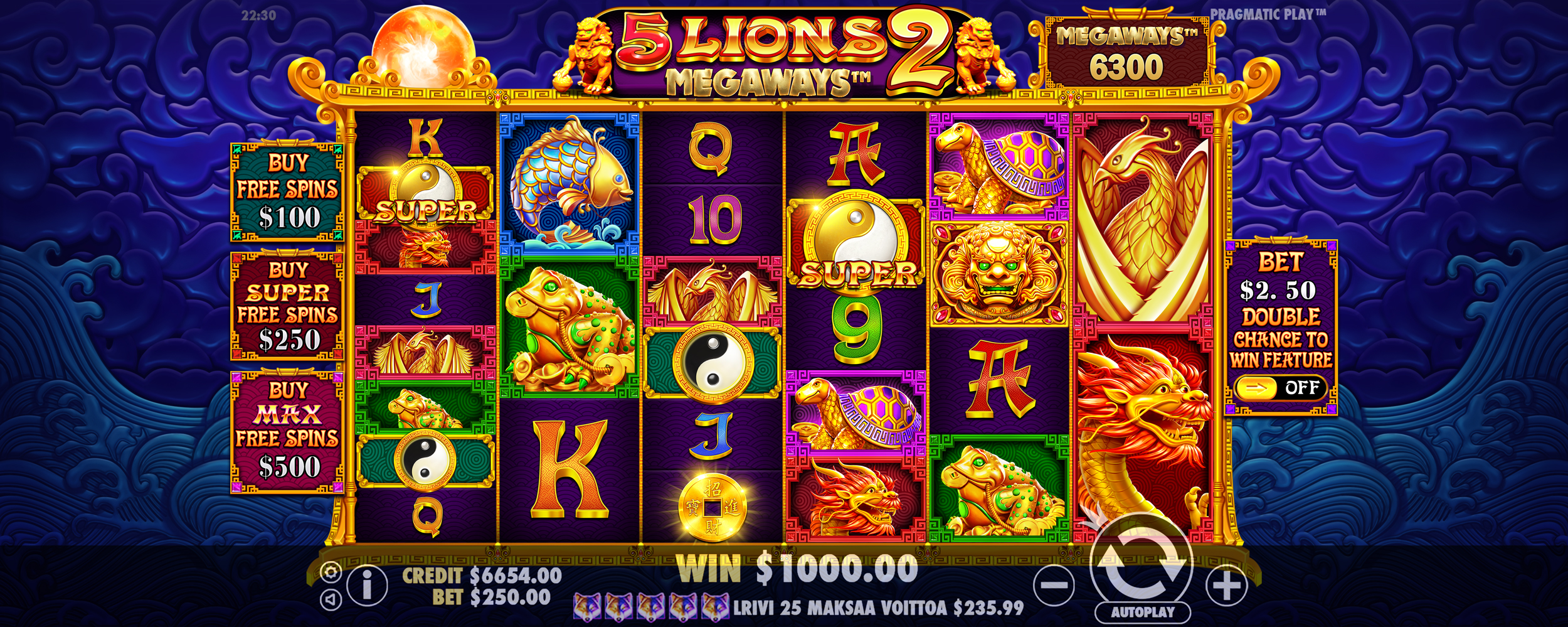 5 Lions Megaways 2 - Base game 4