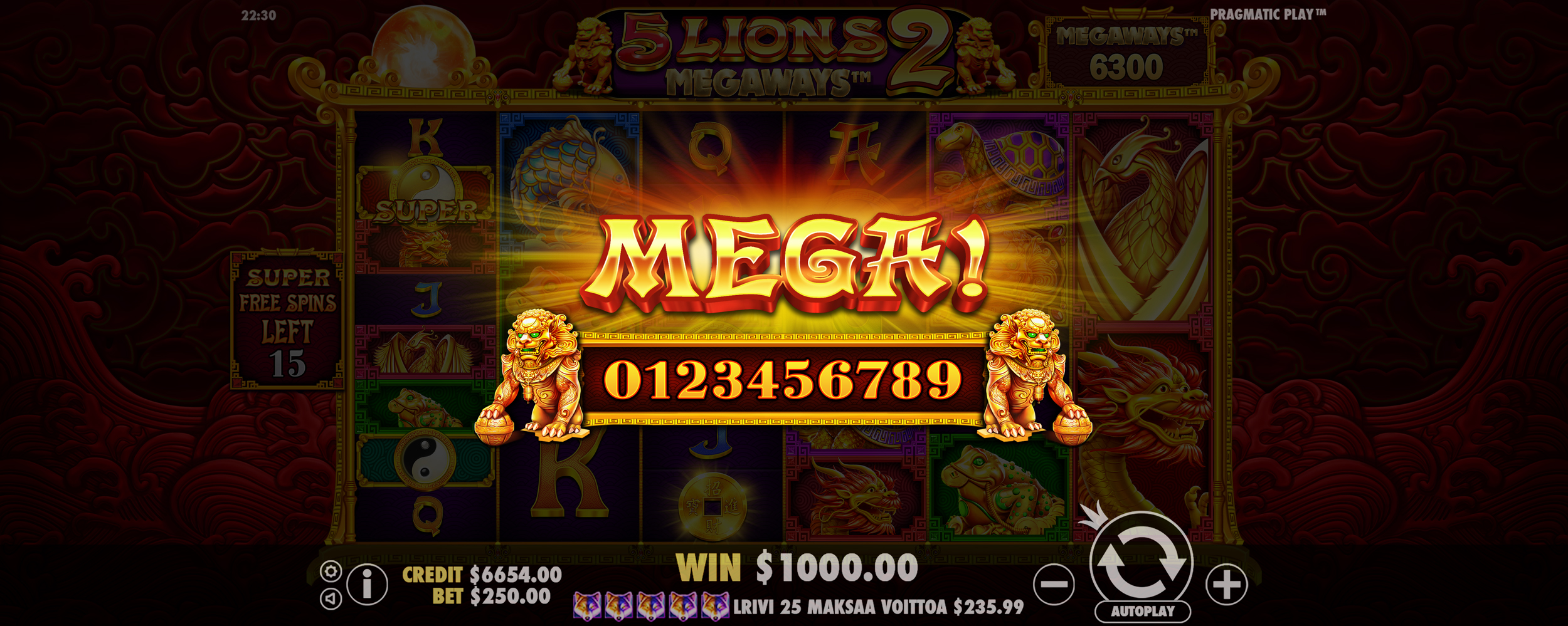 5 Lions Megaways 2 - Big win 4