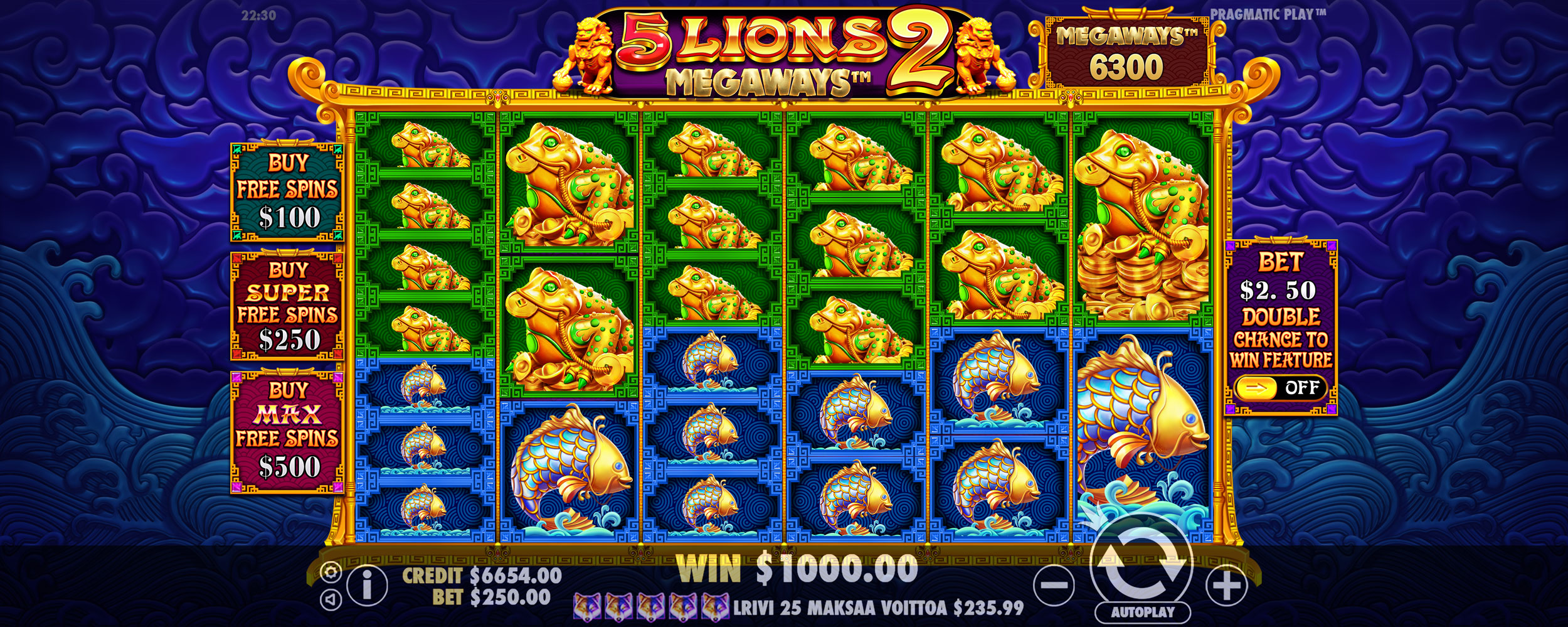 5 Lions Megaways 2 - Buy bonus 11
