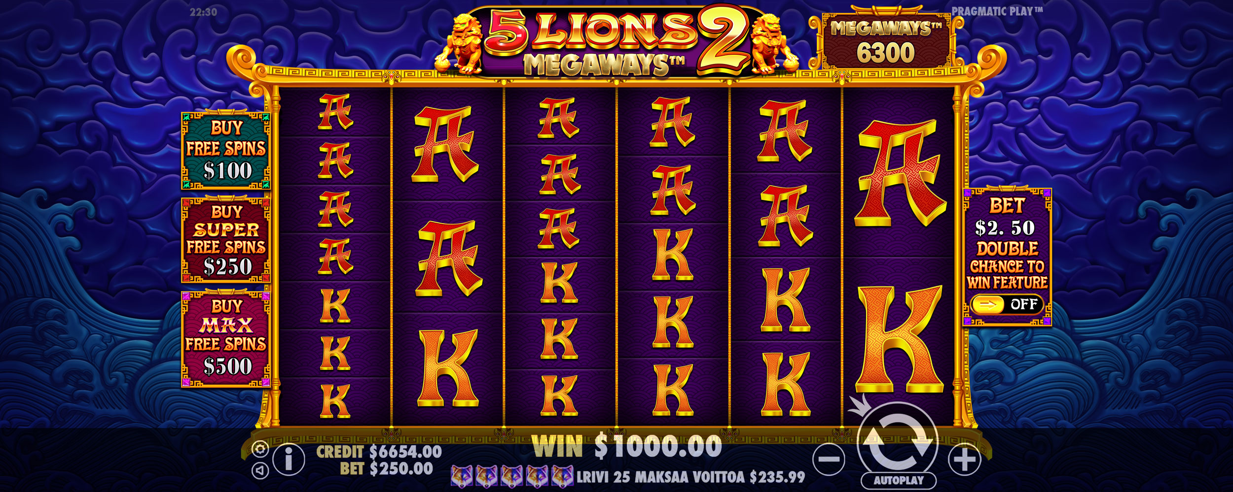 5 Lions Megaways 2 - Big win 14