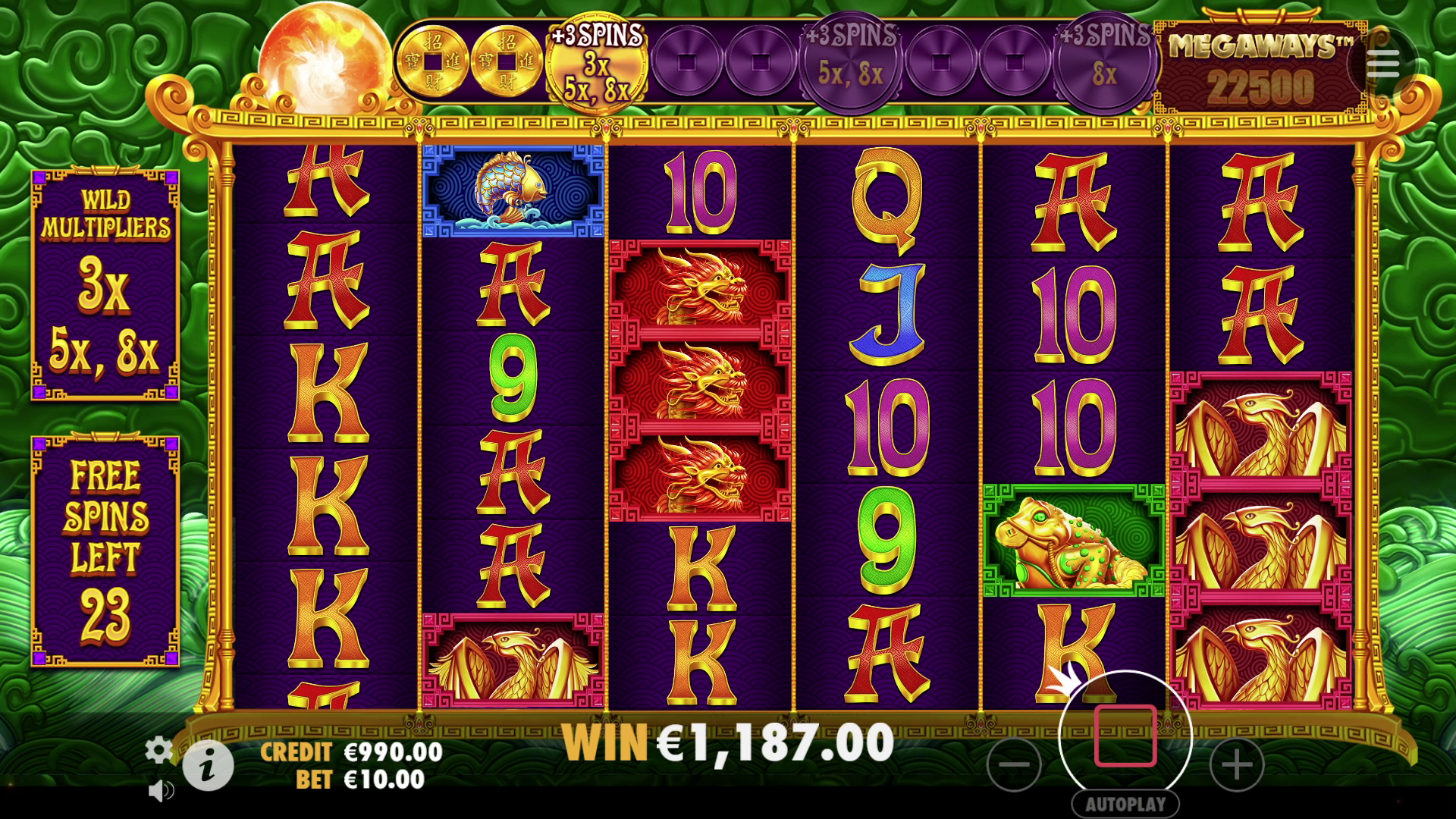 5 Lions Megaways 2 - Free spins 6