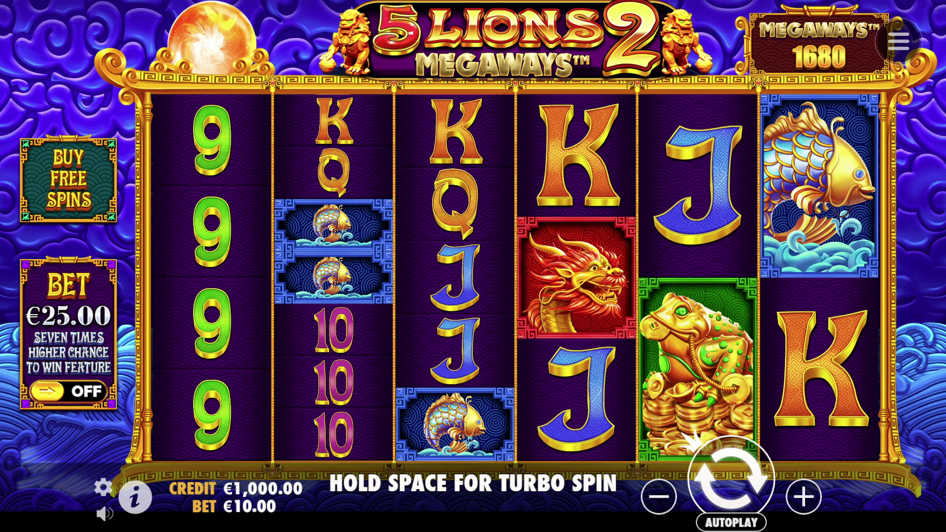 5 Lions Megaways 2 - Base game 6