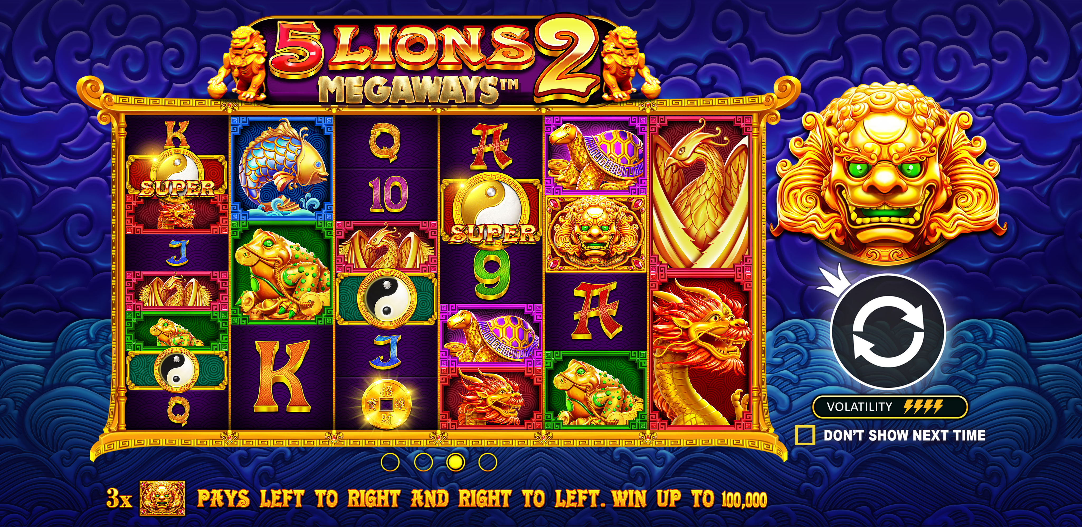 5 Lions Megaways 2 - Start screen 2