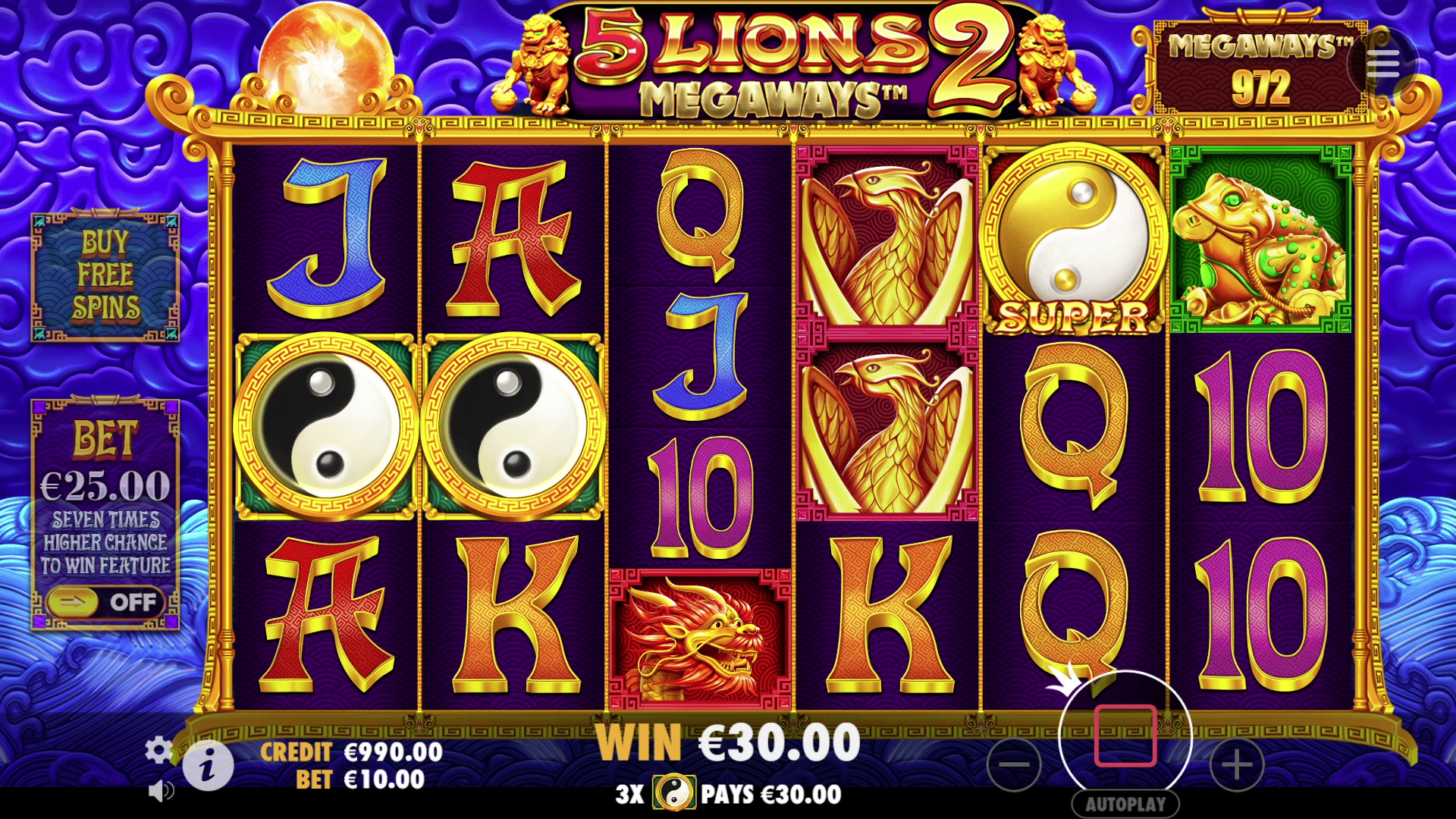 5 Lions Megaways 2 - Free spins 22