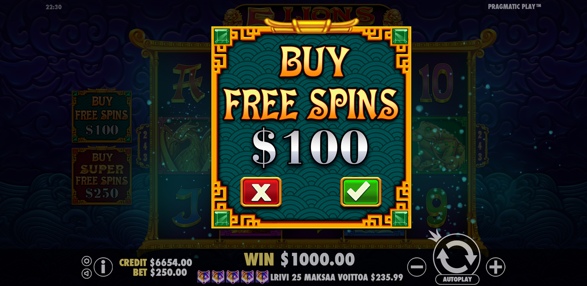 5 Lions Reborn - Buy bonus 1