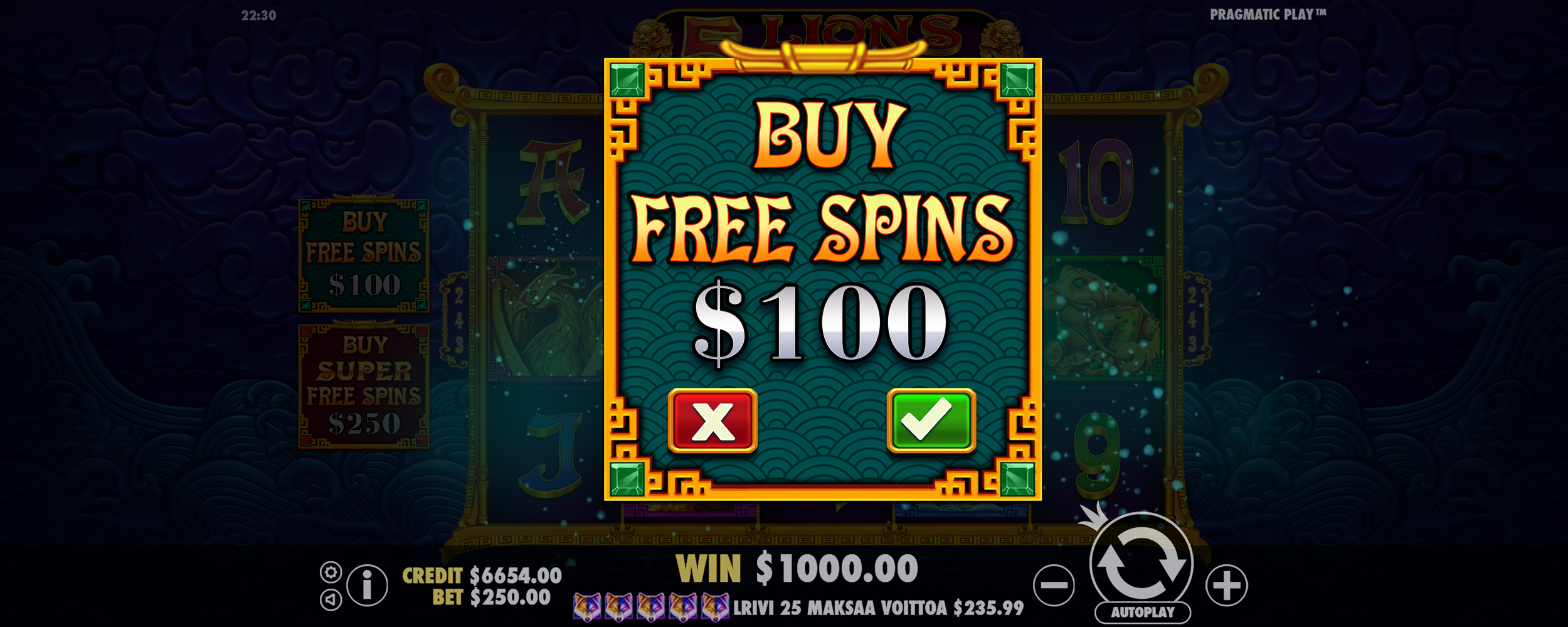 5 Lions Reborn - Buy bonus 2