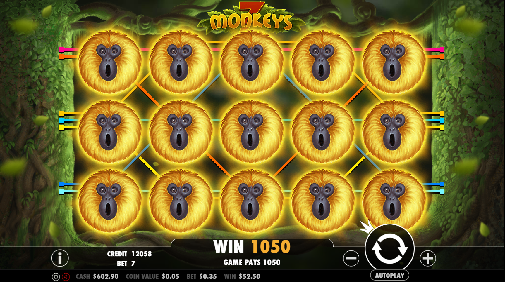 7 Monkeys - Big win 1