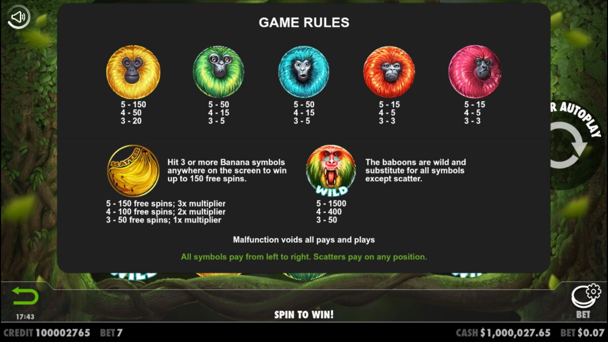 7 Monkeys - Game rules 4