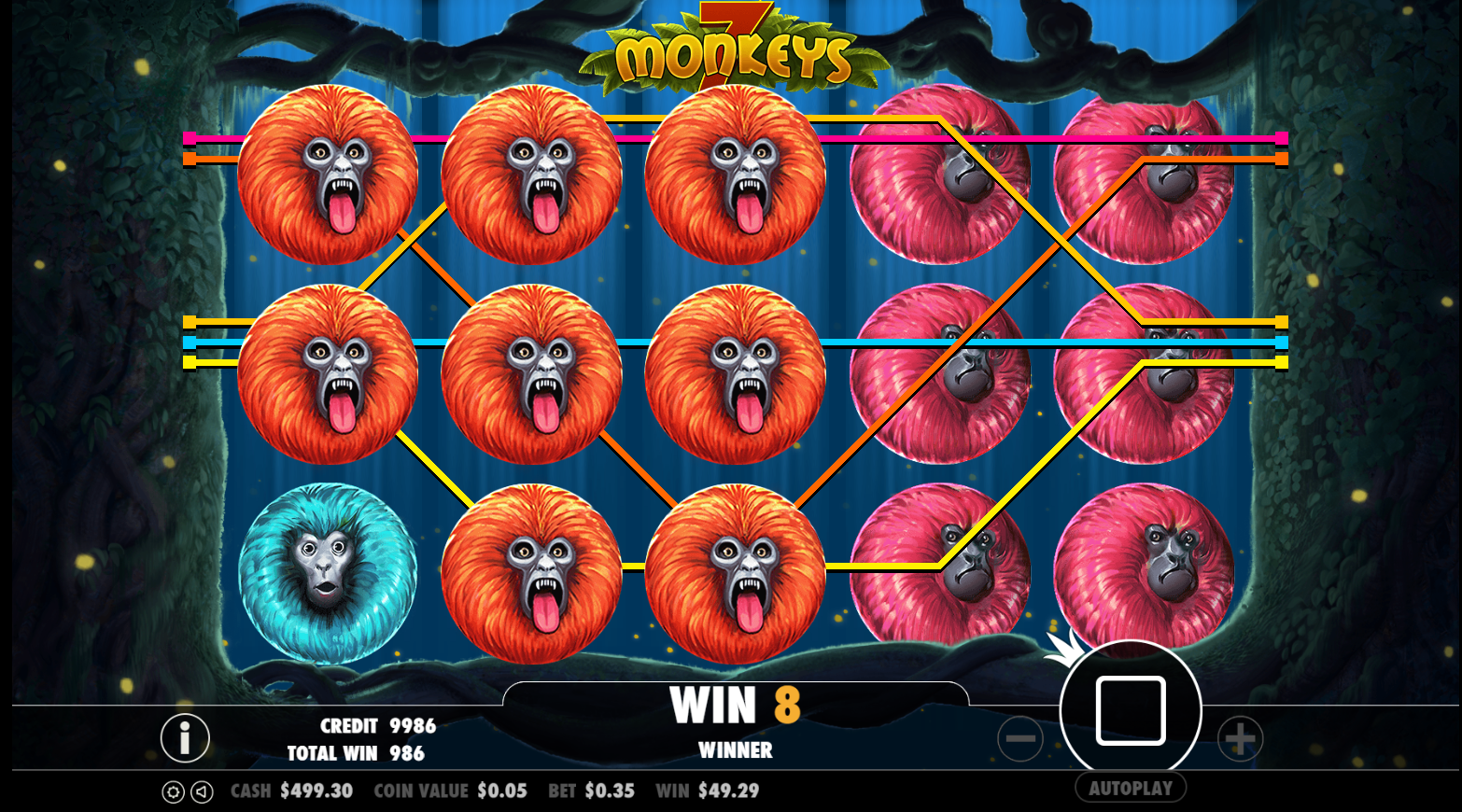 7 Monkeys - Big win 2
