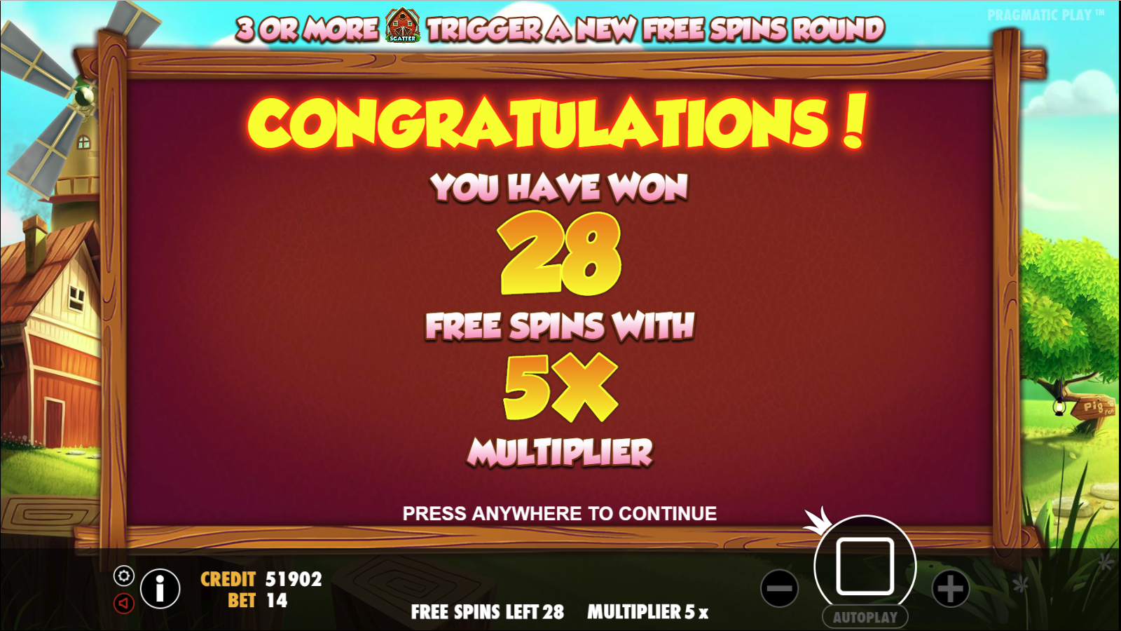 7 Piggies - Free spins 1