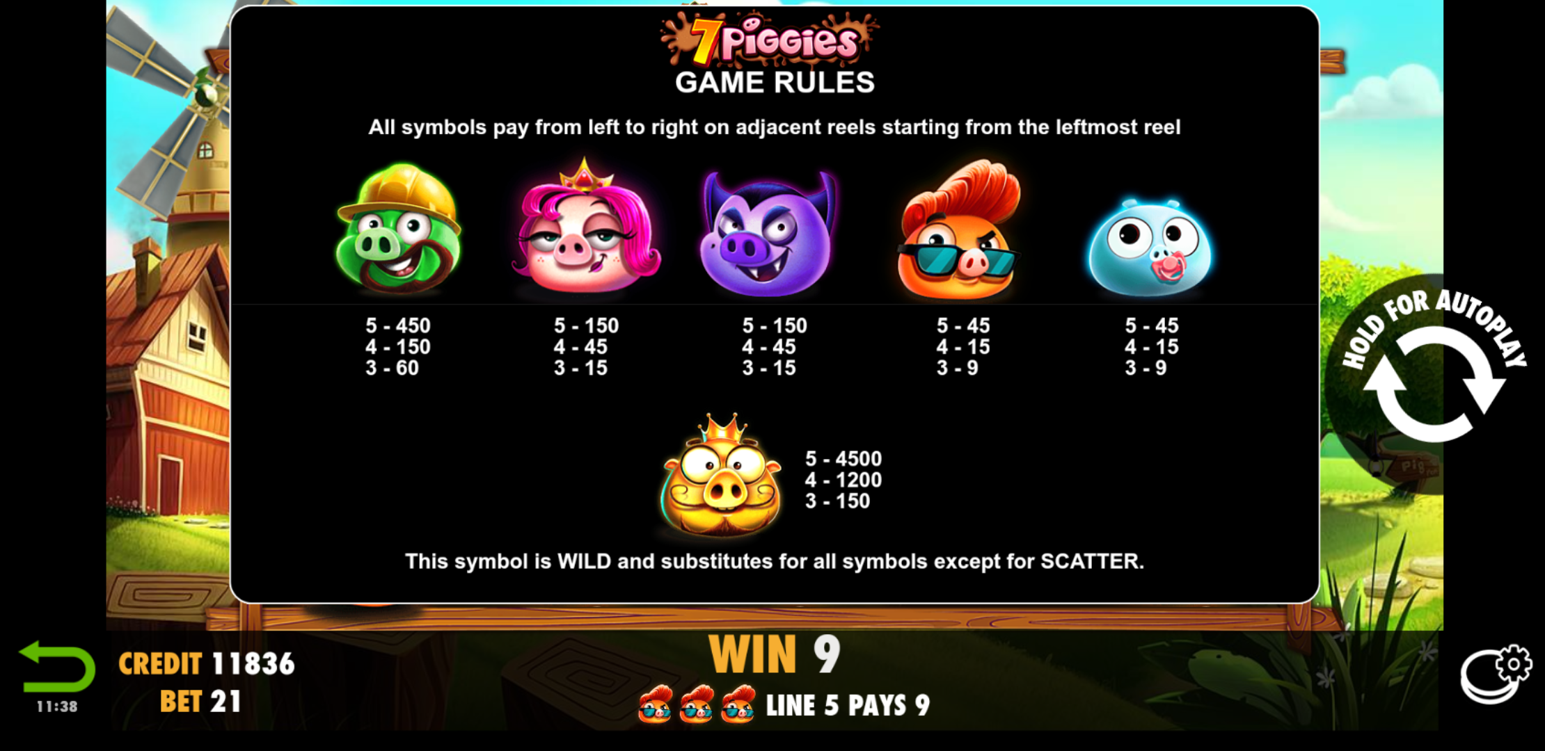 7 Piggies - Game rules 2
