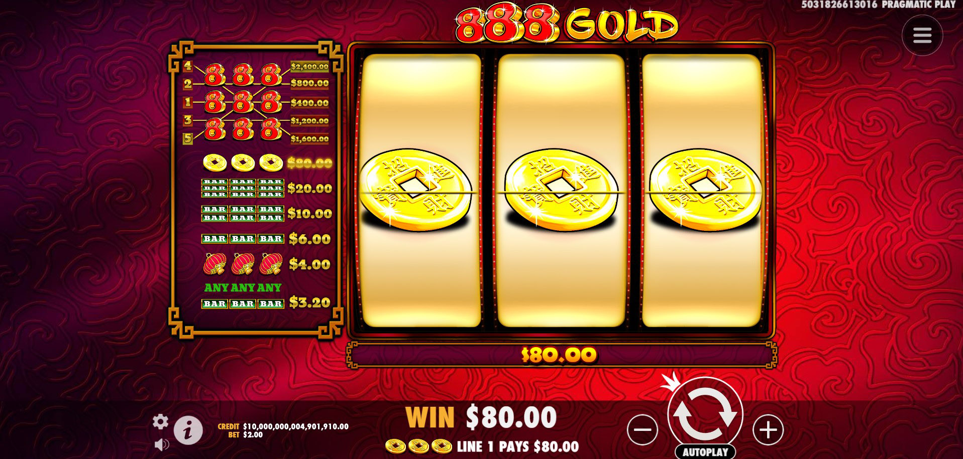 888 Gold - Base game 3