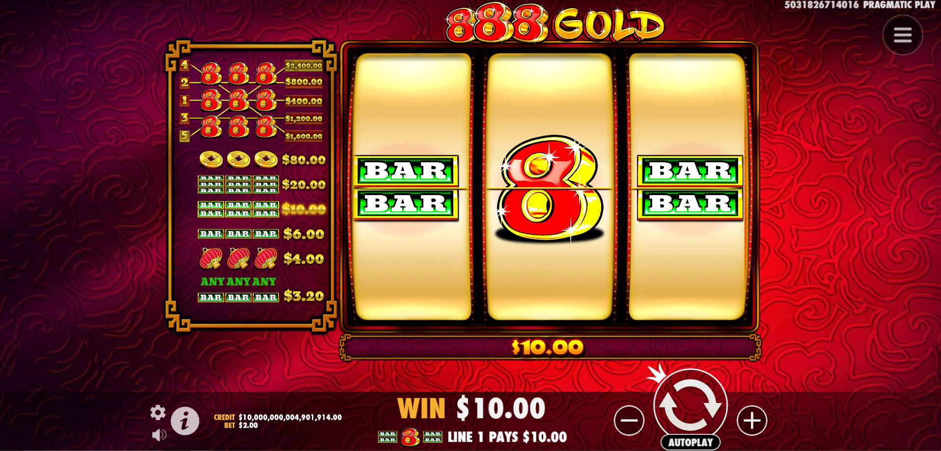 888 Gold - Base game 5