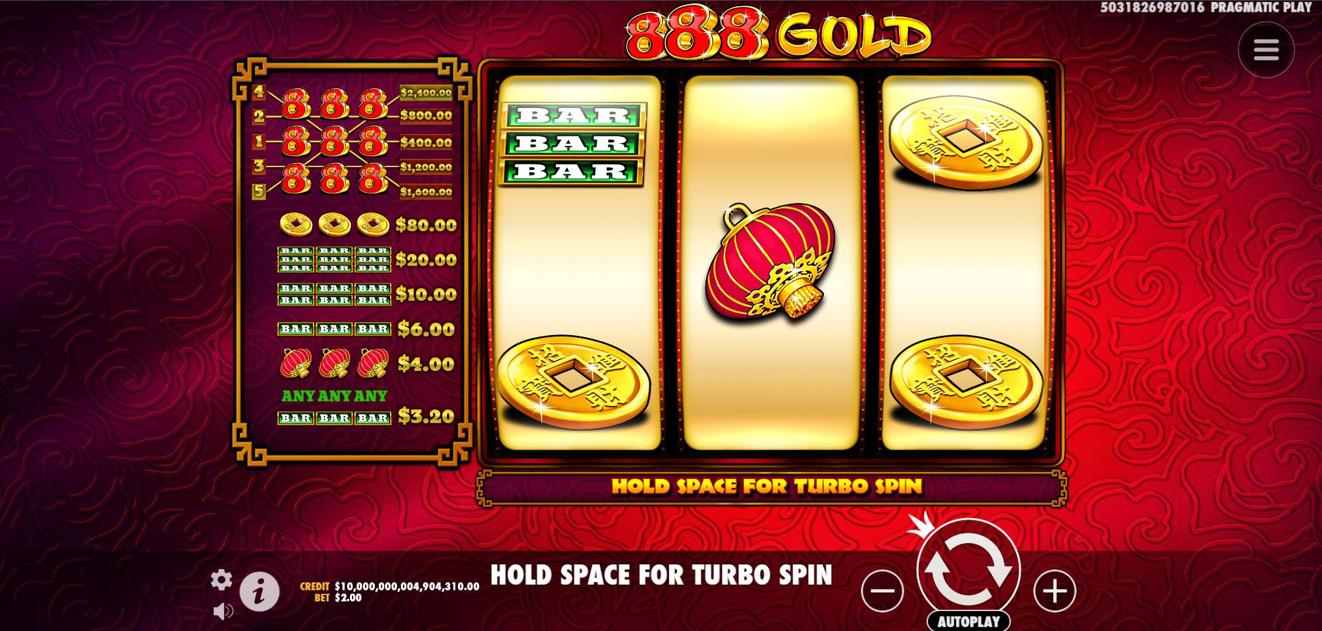 888 Gold - Base game 8