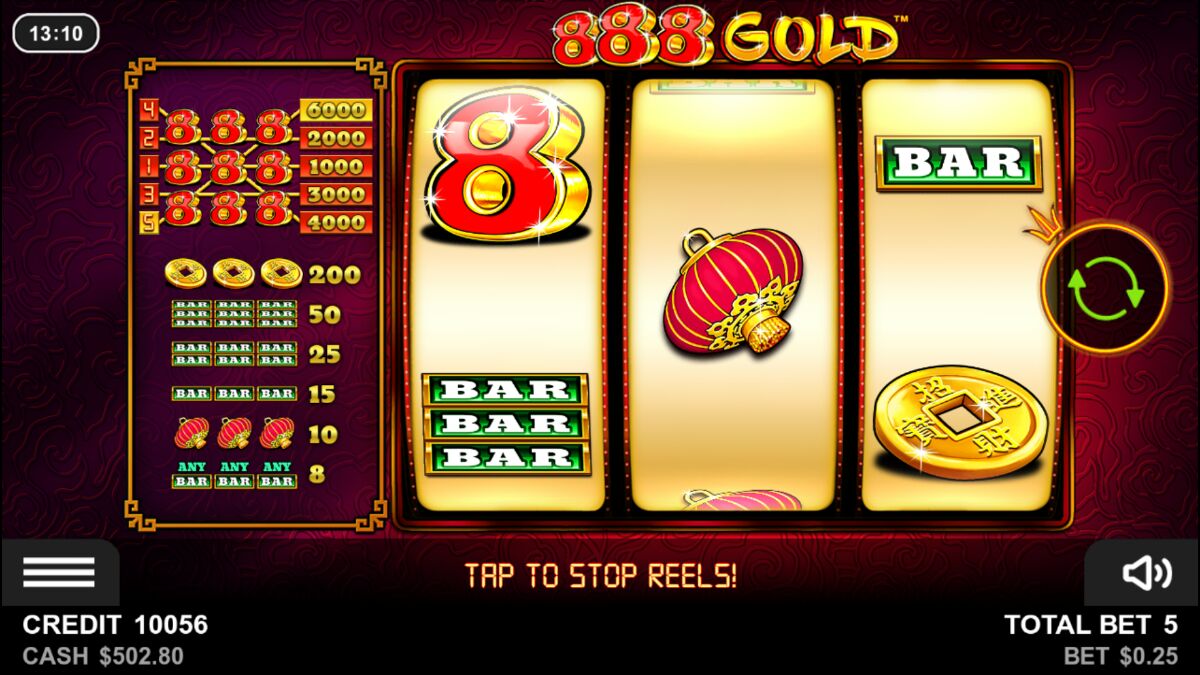 888 Gold - Base game 7