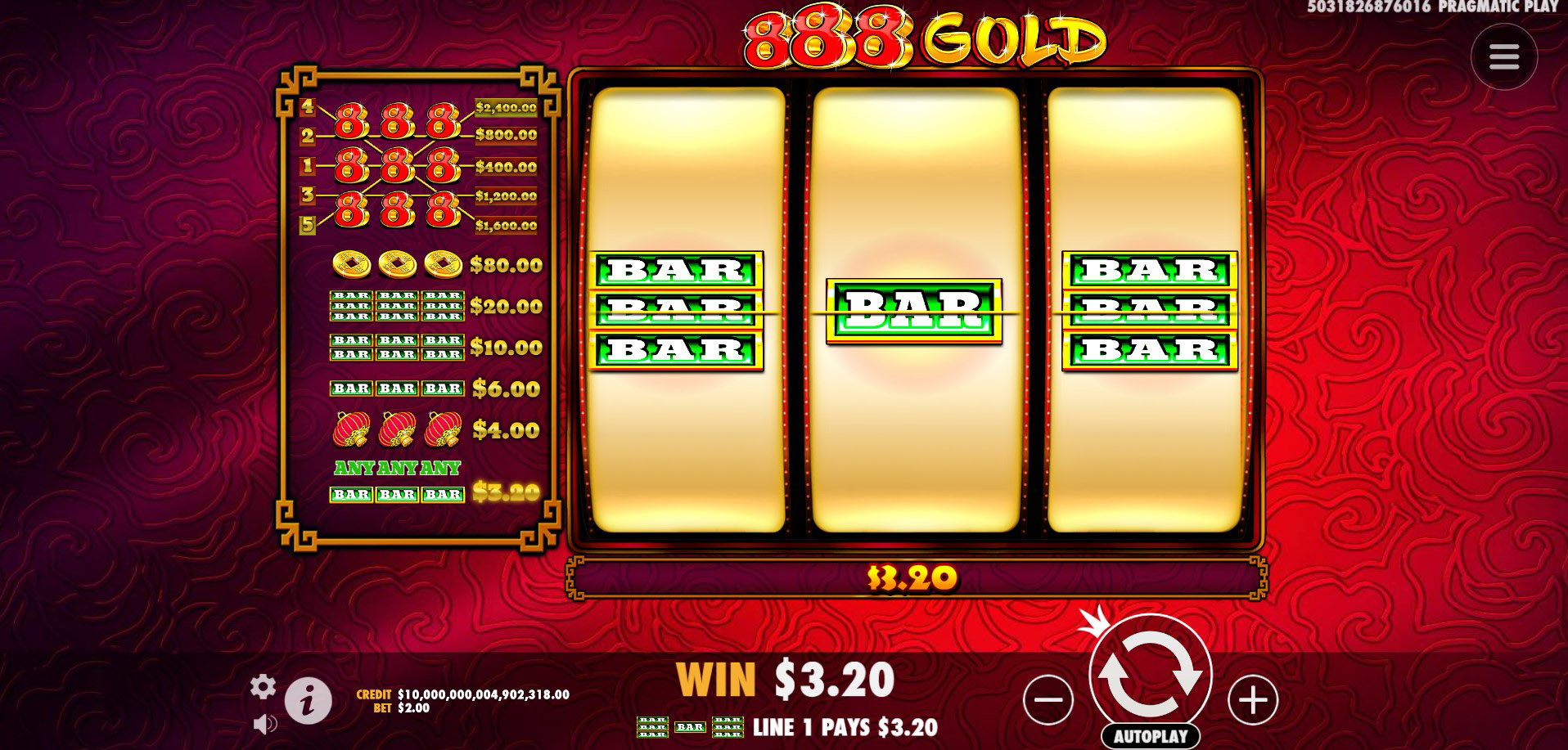 888 Gold - Base game 13