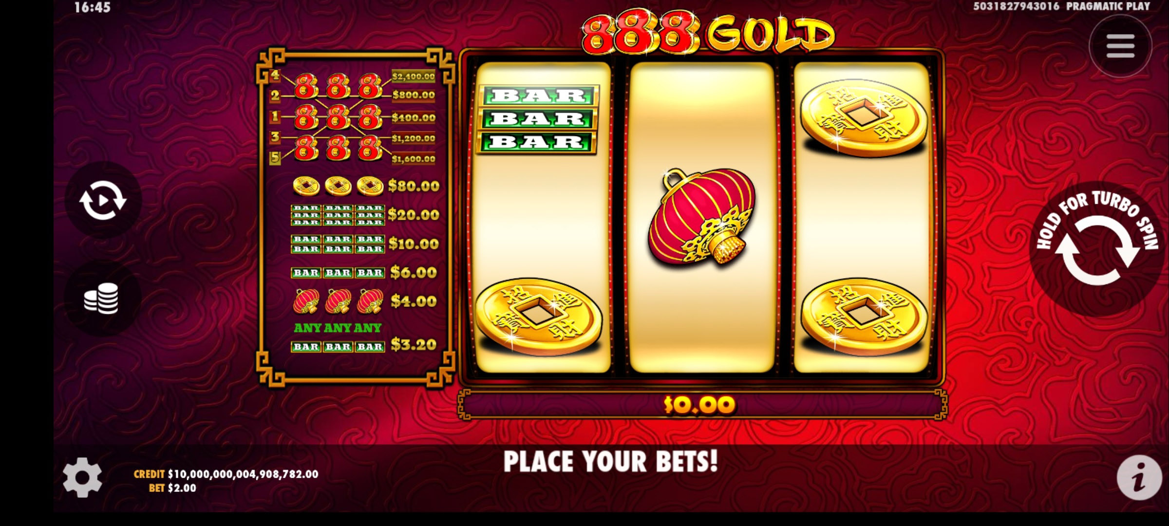 888 Gold - Base game 19