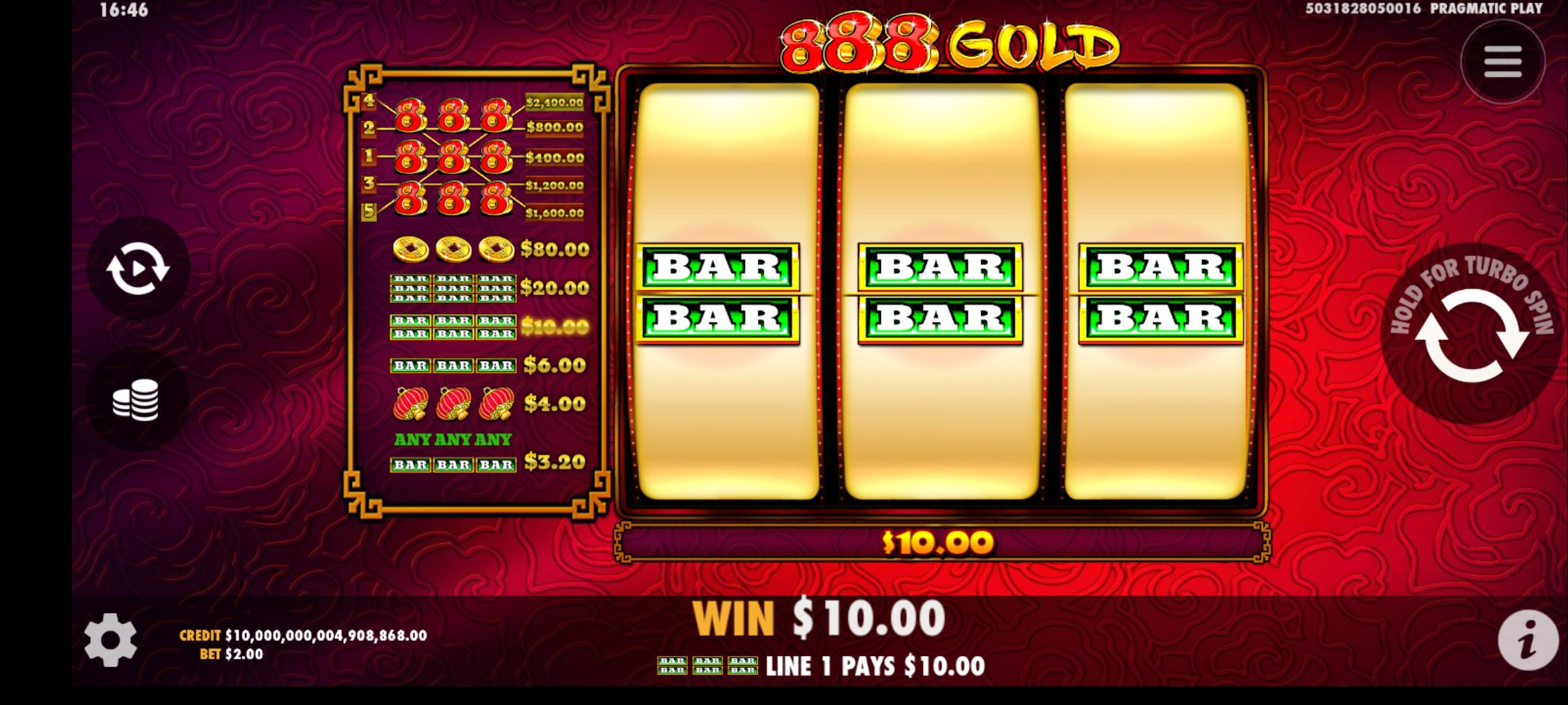 888 Gold - Base game 21