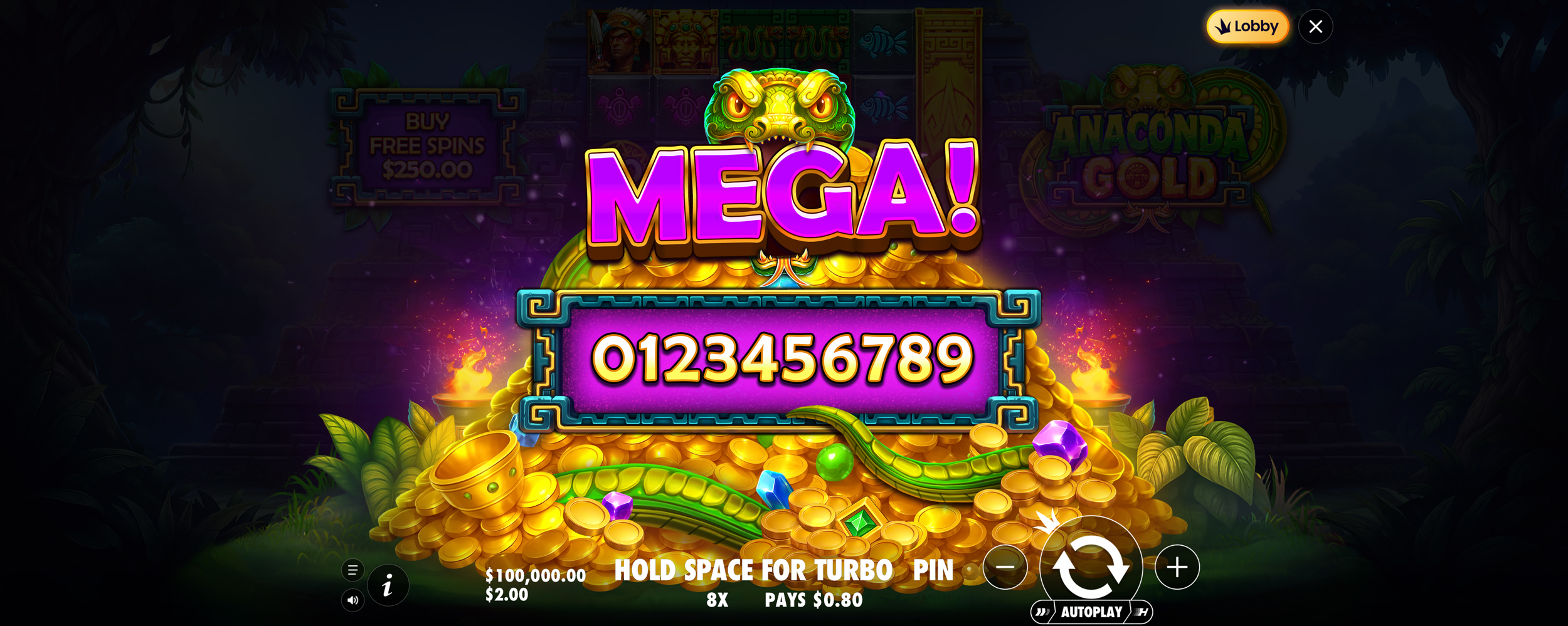 Anaconda Gold - Big win 3