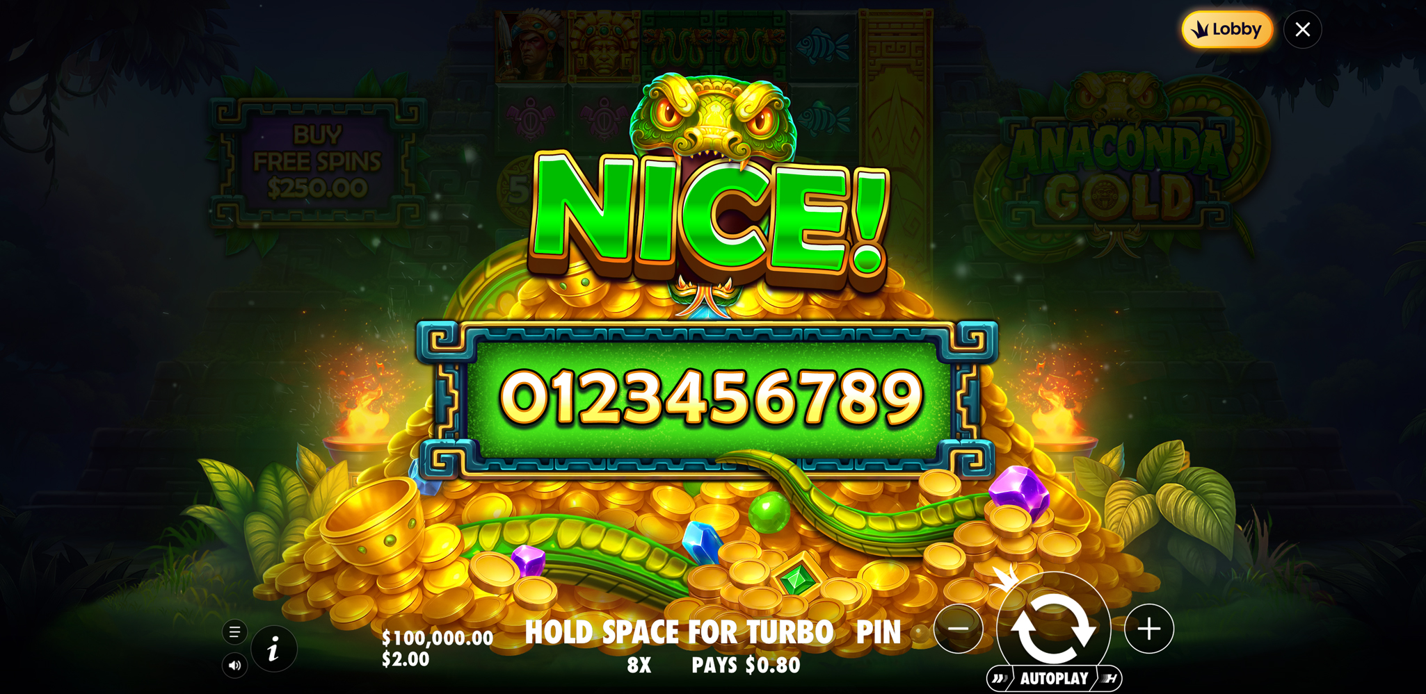 Anaconda Gold - Big win 4