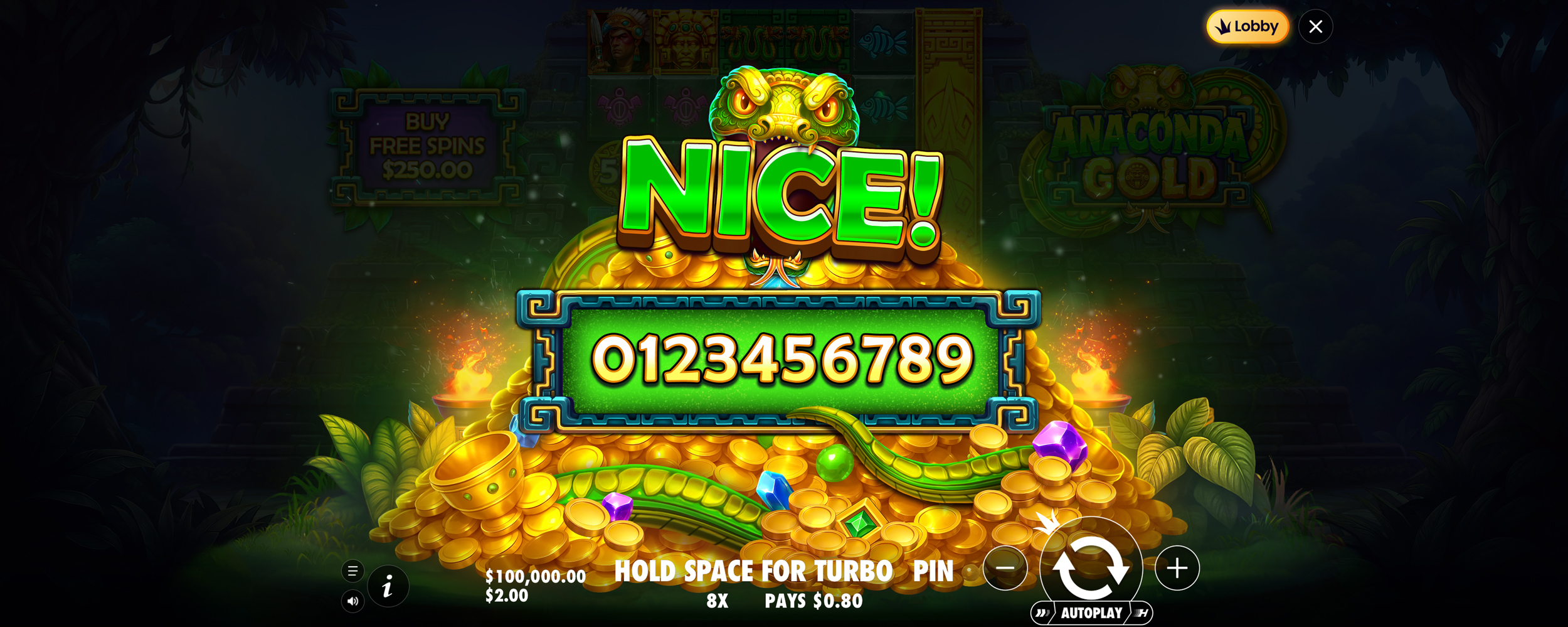Anaconda Gold - Big win 5