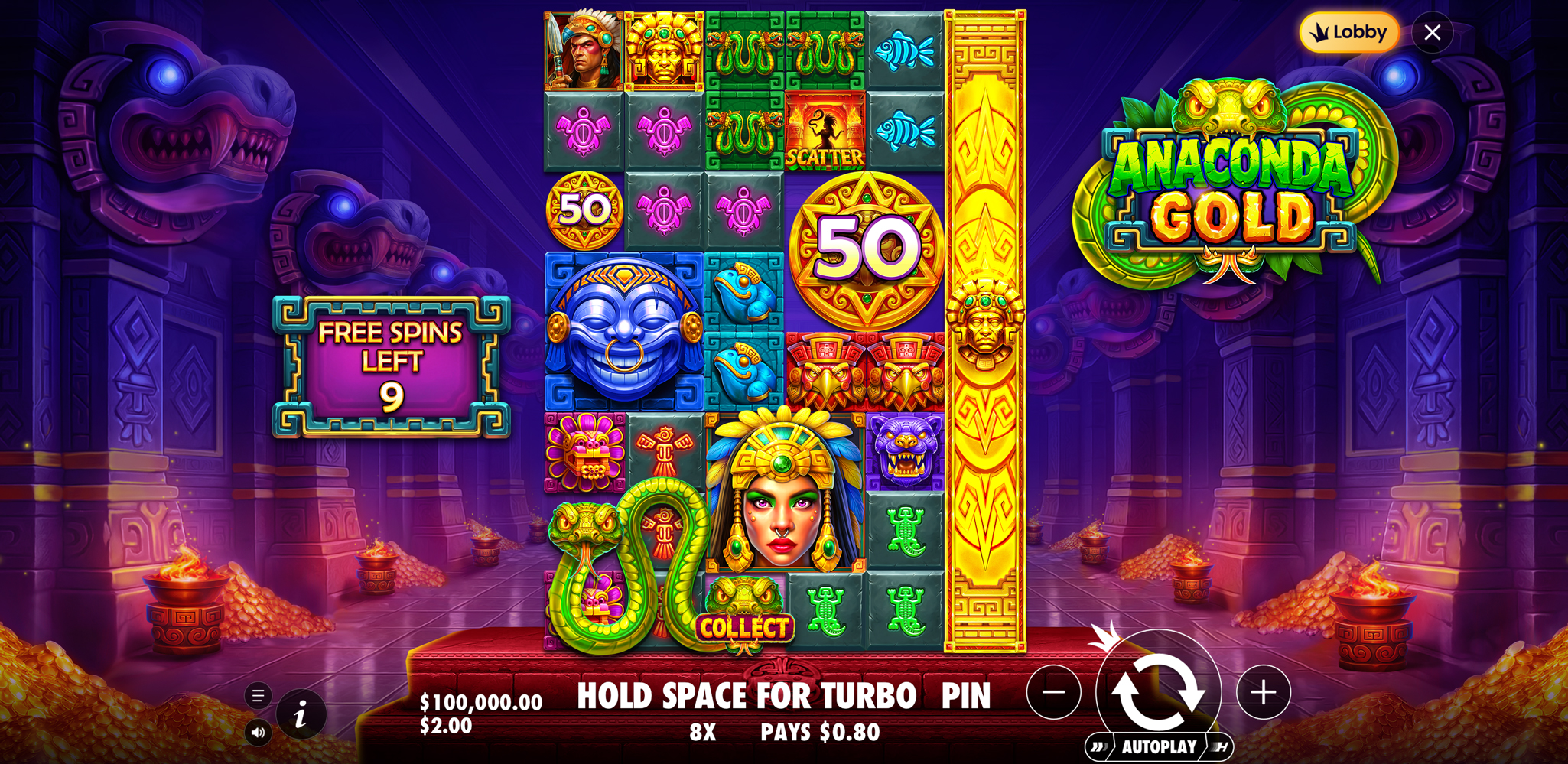 Anaconda Gold - Free spins 4