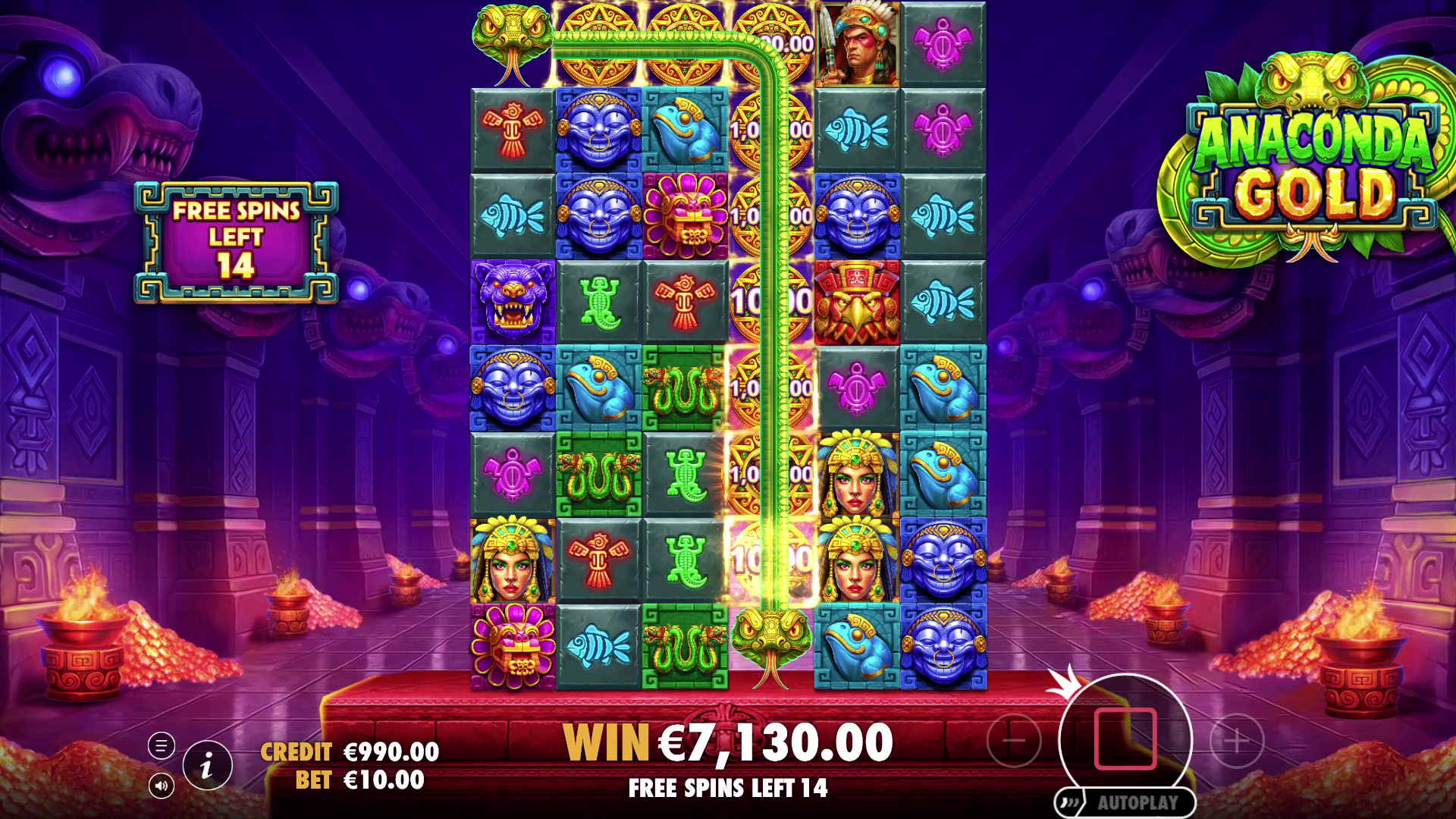 Anaconda Gold - Free spins 6