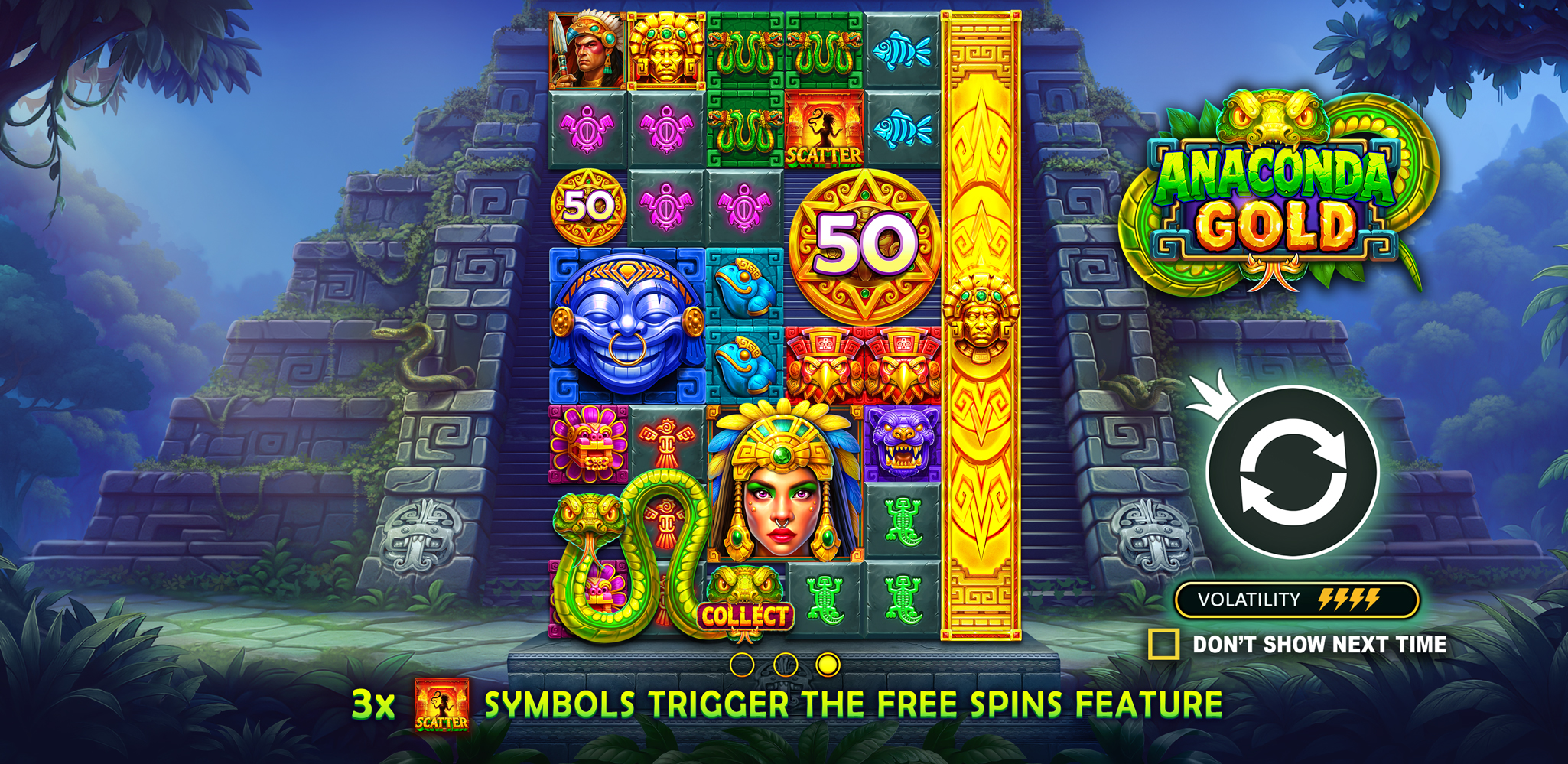 Anaconda Gold - Start screen 1