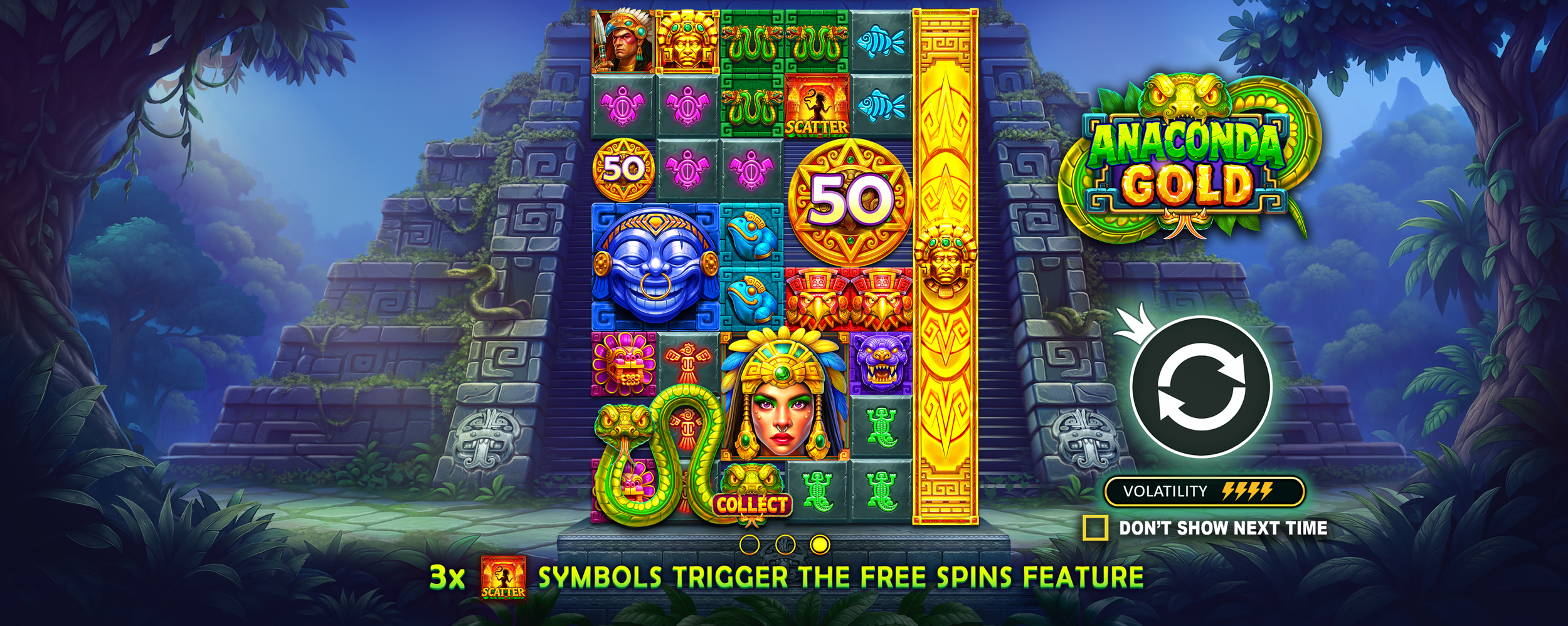 Anaconda Gold - Start screen 2