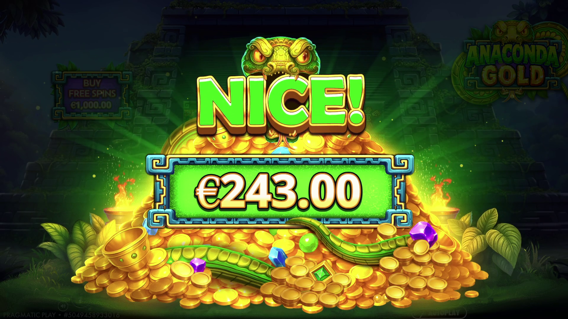 Anaconda Gold - Big win 15