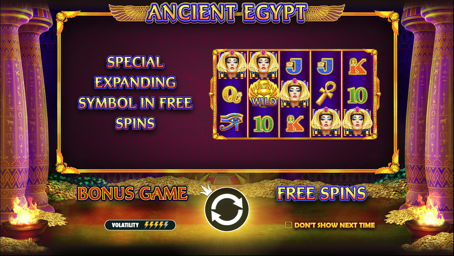 Ancient Egypt - Free spins 5