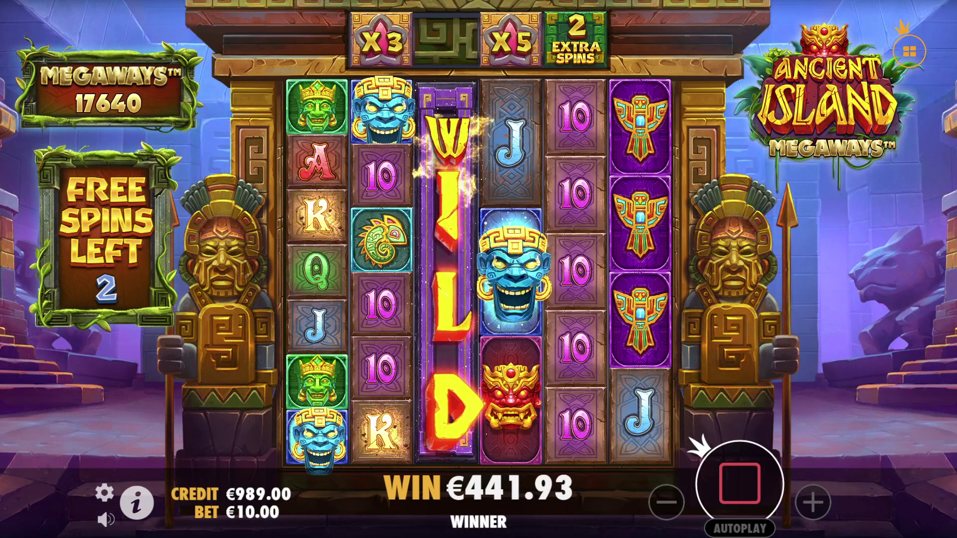 Ancient Island Megaways - Free spins 2