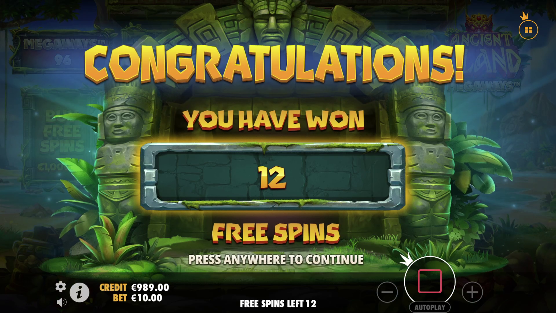 Ancient Island Megaways - Free spins 3