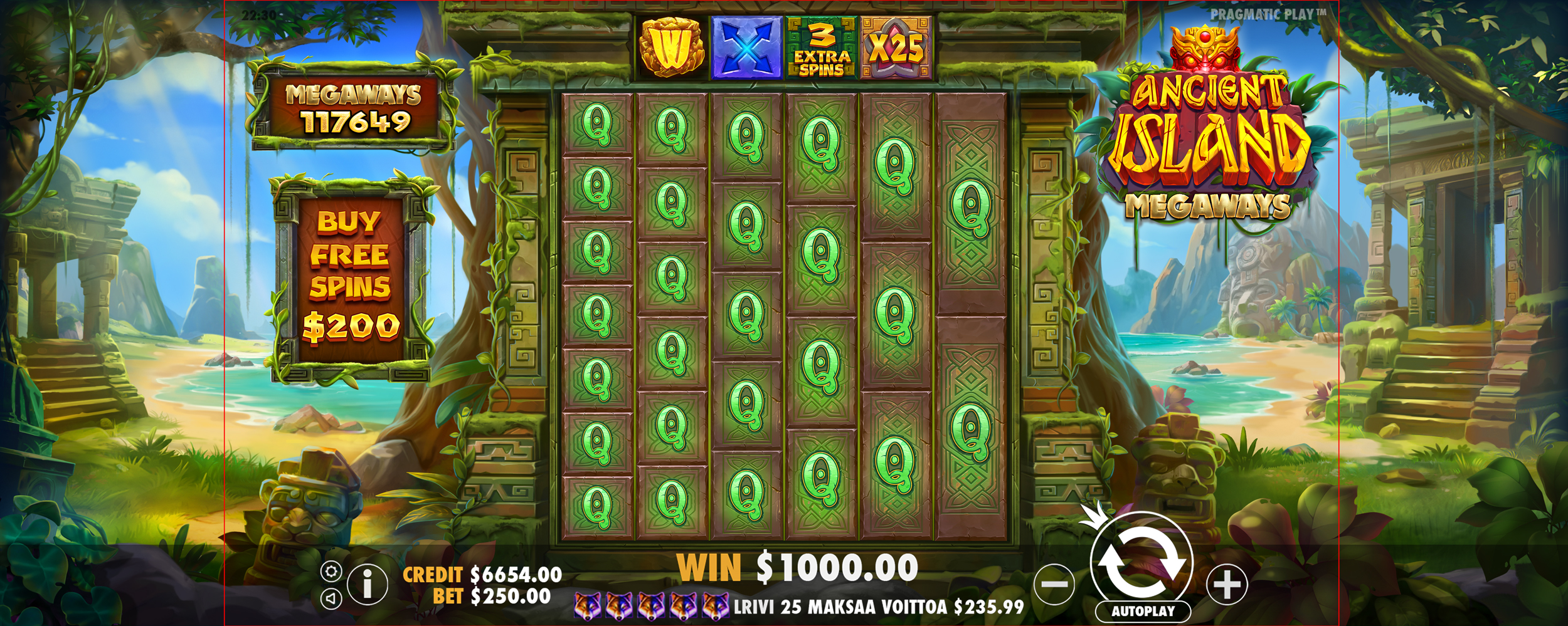 Ancient Island Megaways - Buy bonus 5