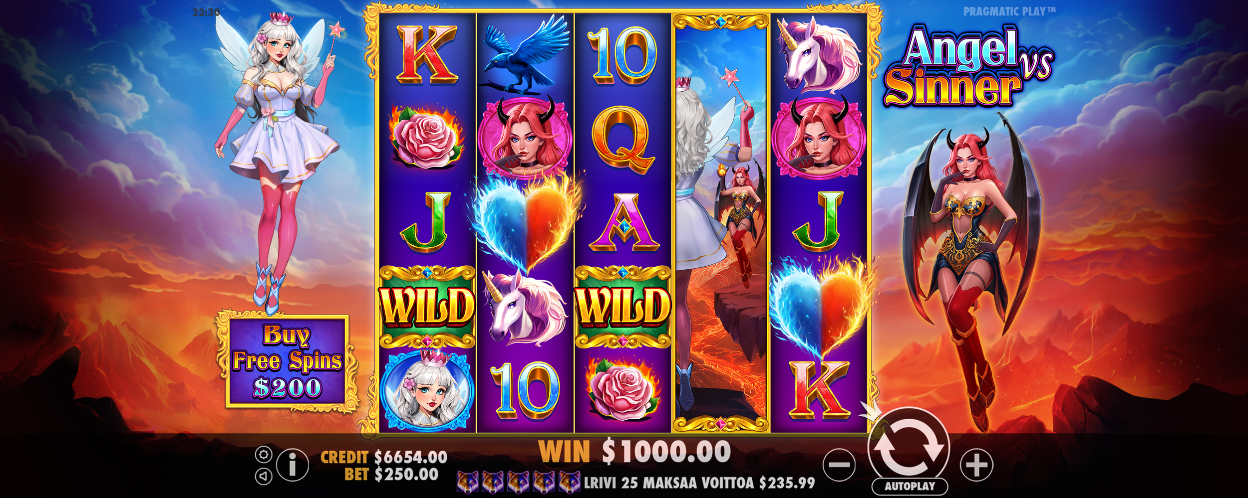 Angel vs Sinner - Free spins